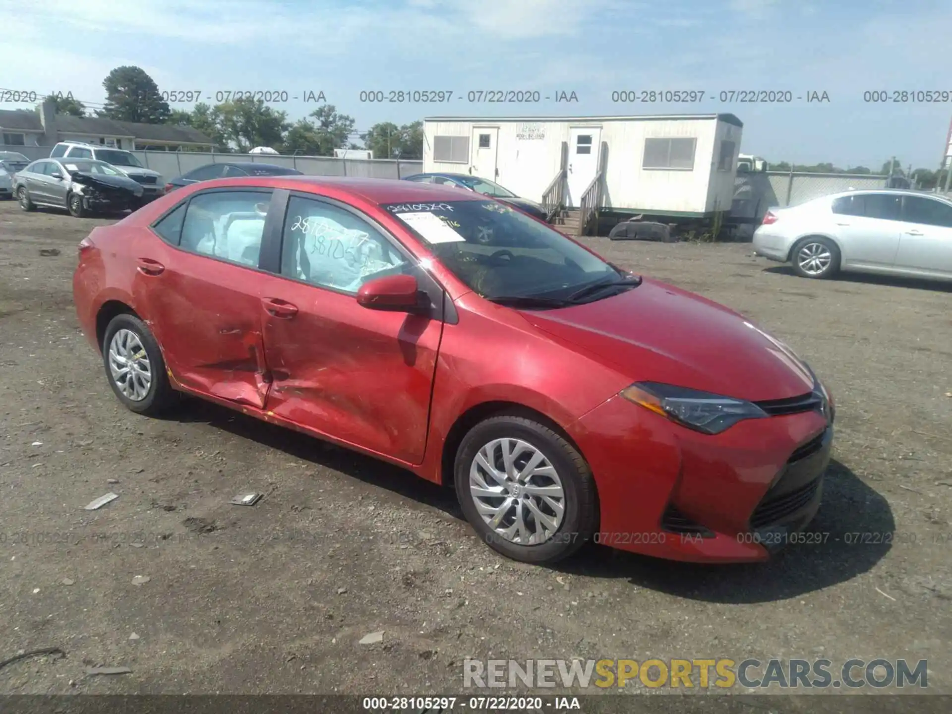 1 Photograph of a damaged car 2T1BURHE6KC160331 TOYOTA COROLLA 2019