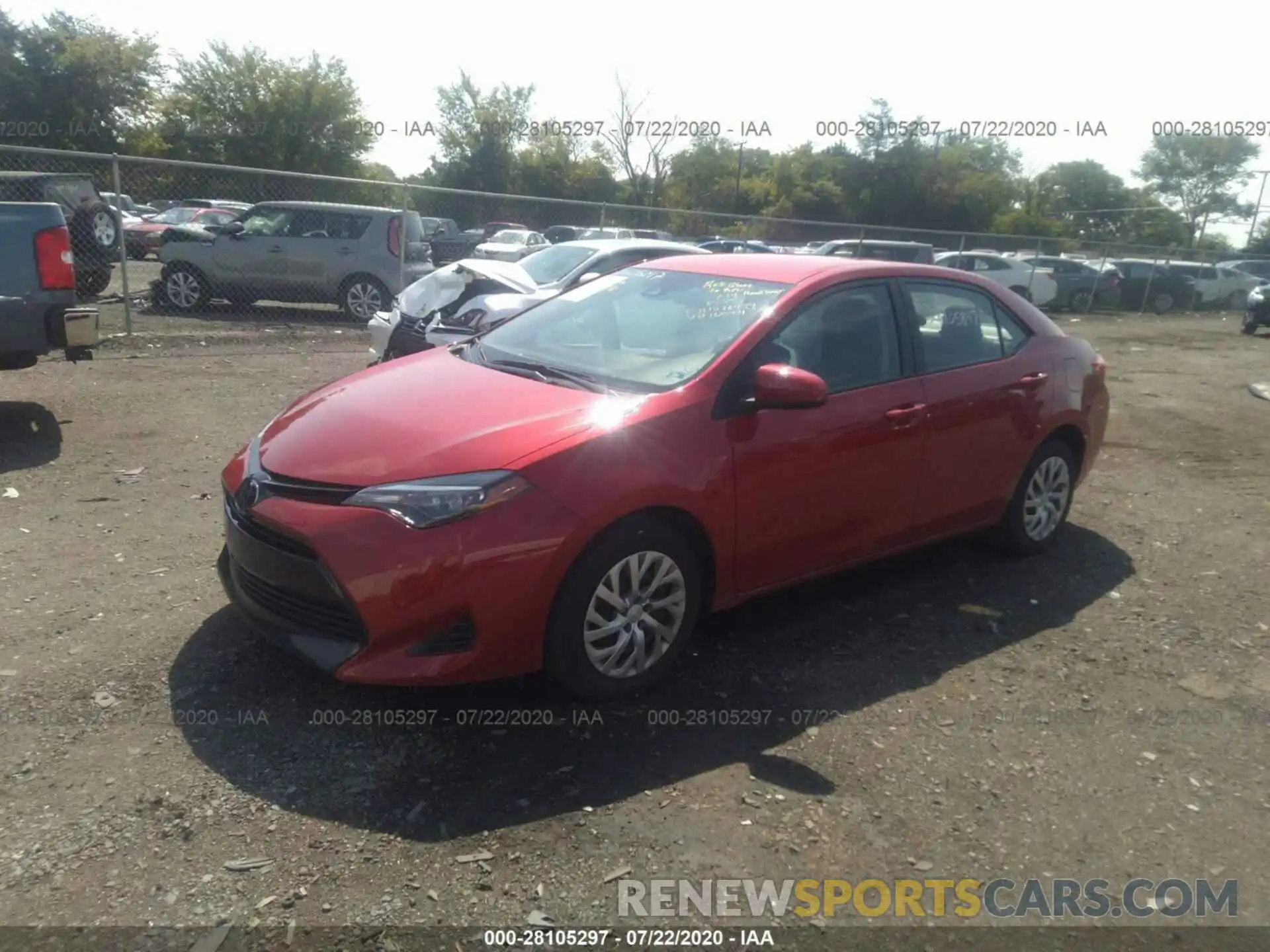 2 Photograph of a damaged car 2T1BURHE6KC160331 TOYOTA COROLLA 2019