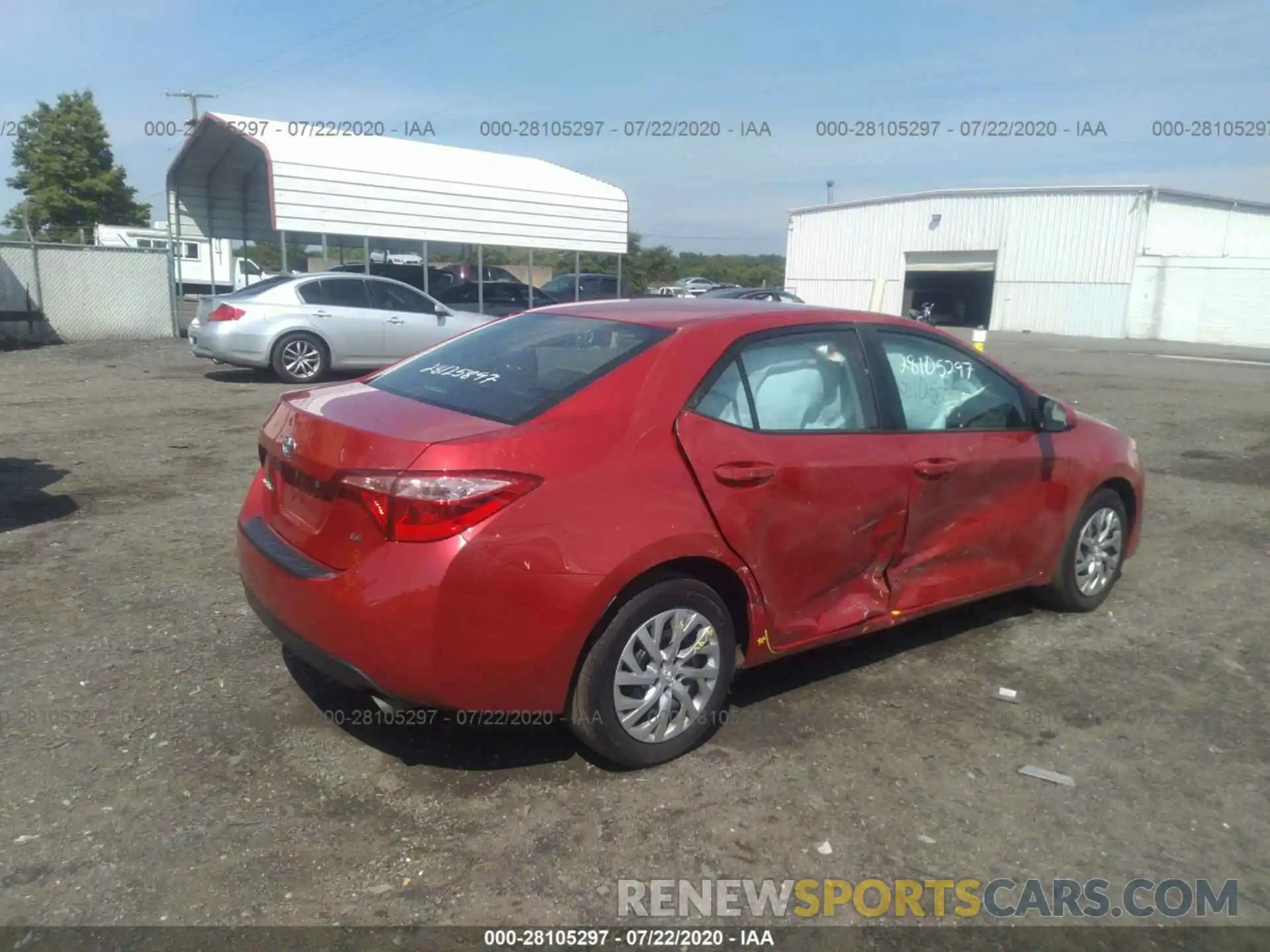 4 Photograph of a damaged car 2T1BURHE6KC160331 TOYOTA COROLLA 2019