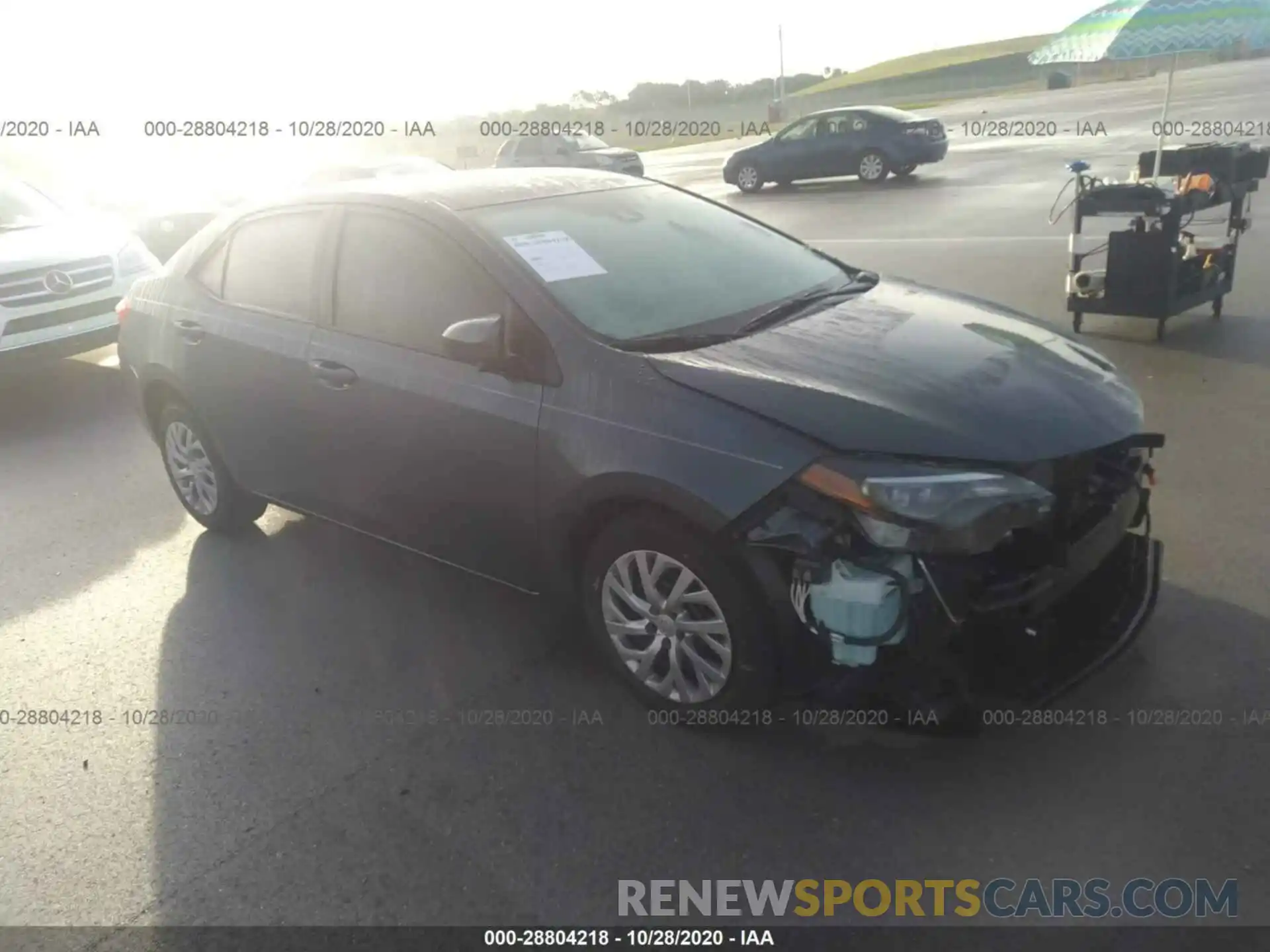 1 Photograph of a damaged car 2T1BURHE6KC160698 TOYOTA COROLLA 2019