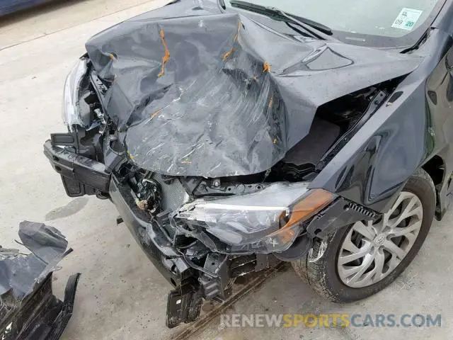 9 Photograph of a damaged car 2T1BURHE6KC160782 TOYOTA COROLLA 2019