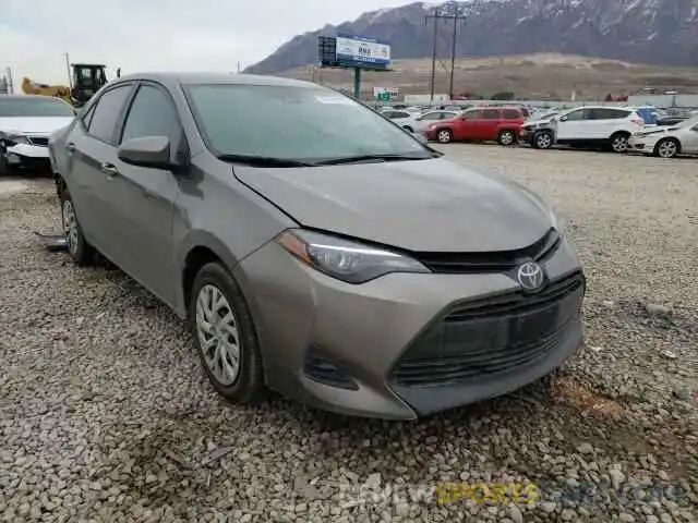 1 Photograph of a damaged car 2T1BURHE6KC161026 TOYOTA COROLLA 2019