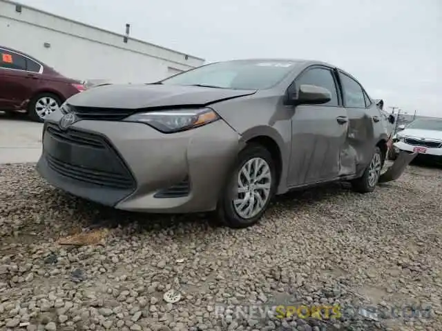 2 Photograph of a damaged car 2T1BURHE6KC161026 TOYOTA COROLLA 2019