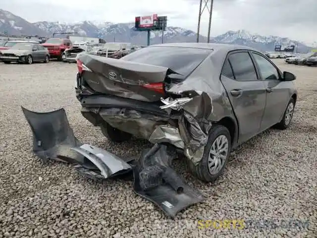 4 Photograph of a damaged car 2T1BURHE6KC161026 TOYOTA COROLLA 2019