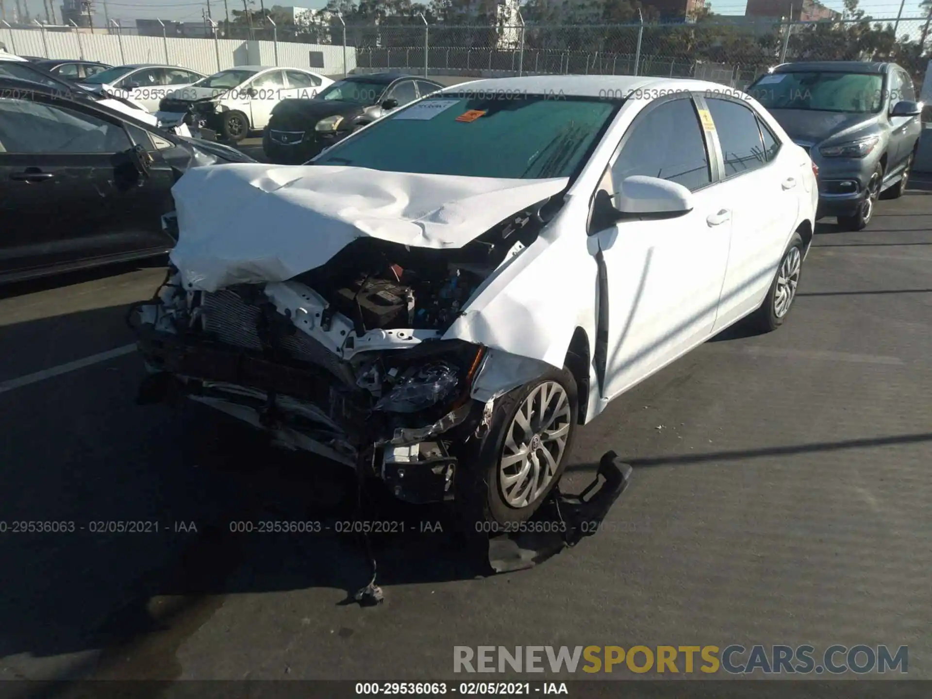 2 Photograph of a damaged car 2T1BURHE6KC161530 TOYOTA COROLLA 2019