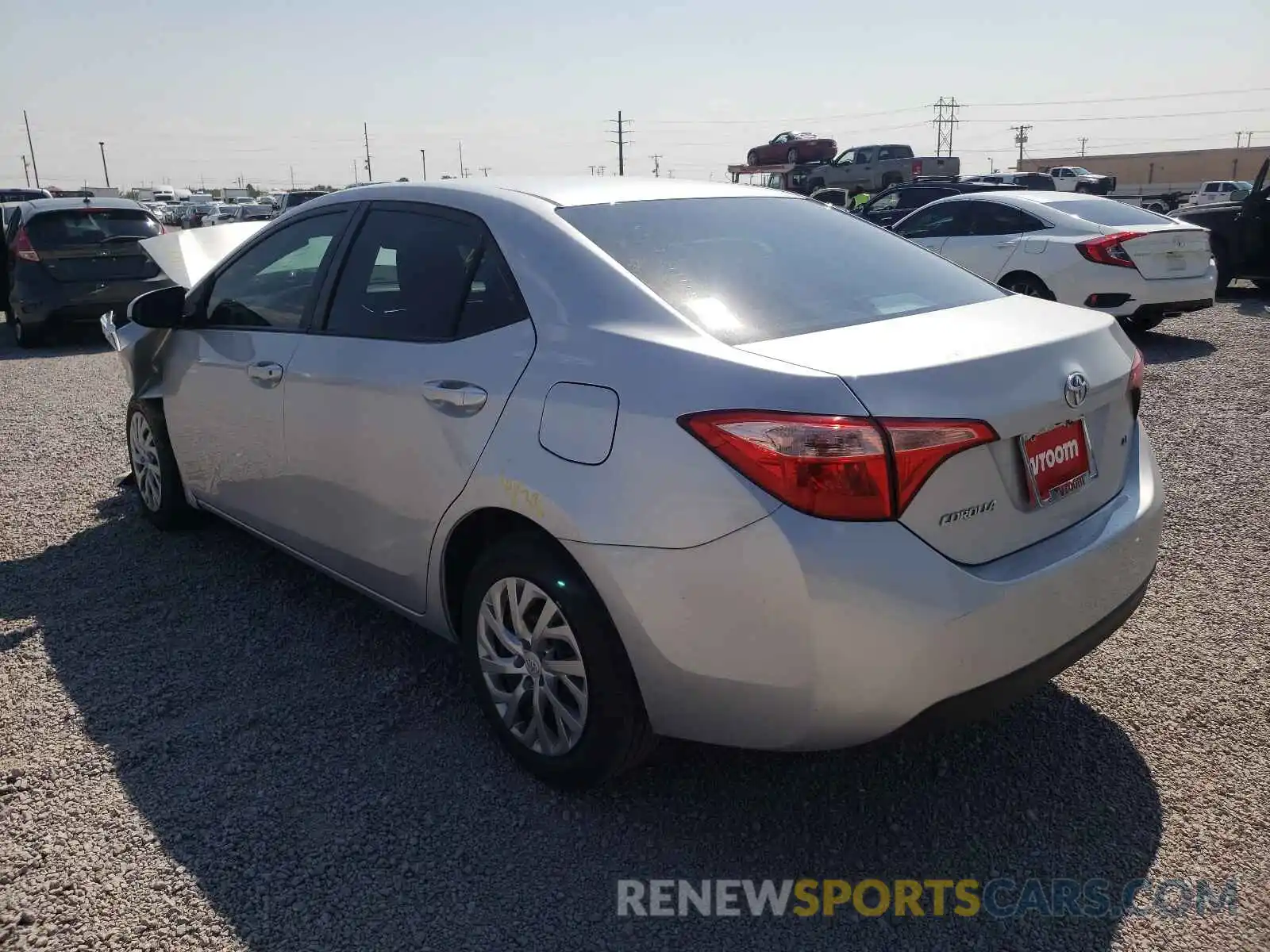 3 Photograph of a damaged car 2T1BURHE6KC162368 TOYOTA COROLLA 2019