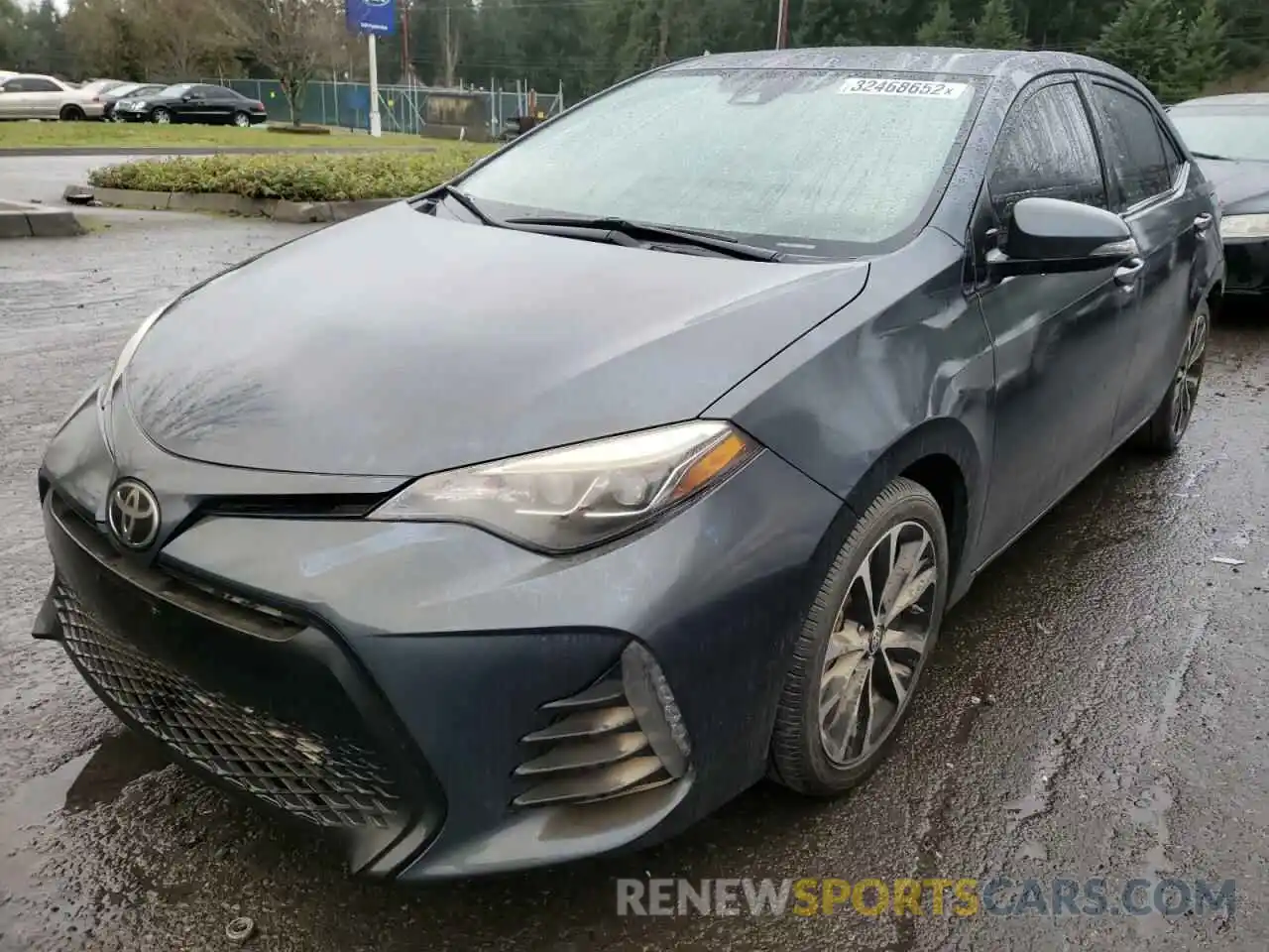 2 Photograph of a damaged car 2T1BURHE6KC162435 TOYOTA COROLLA 2019