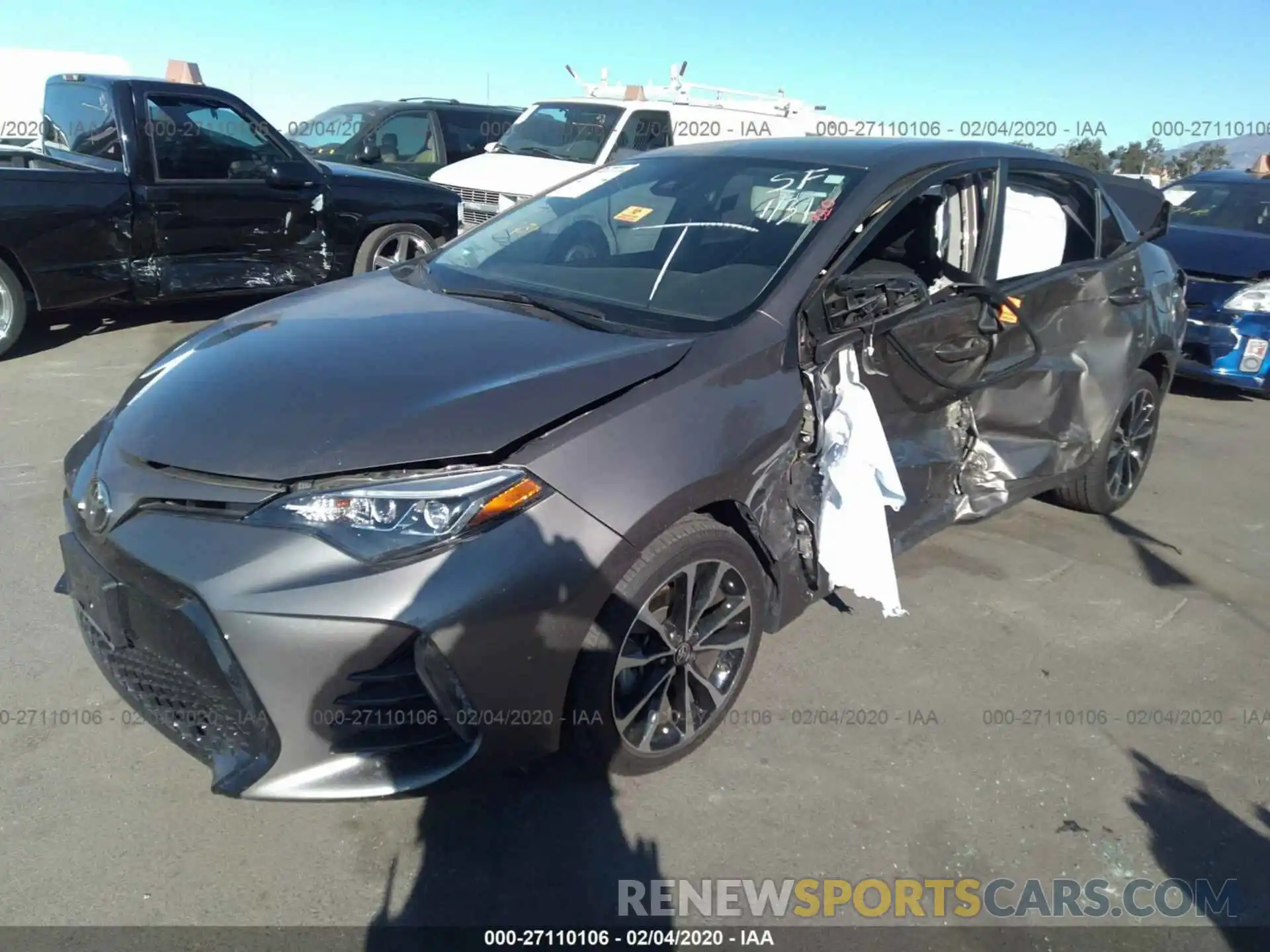 2 Photograph of a damaged car 2T1BURHE6KC162466 TOYOTA COROLLA 2019