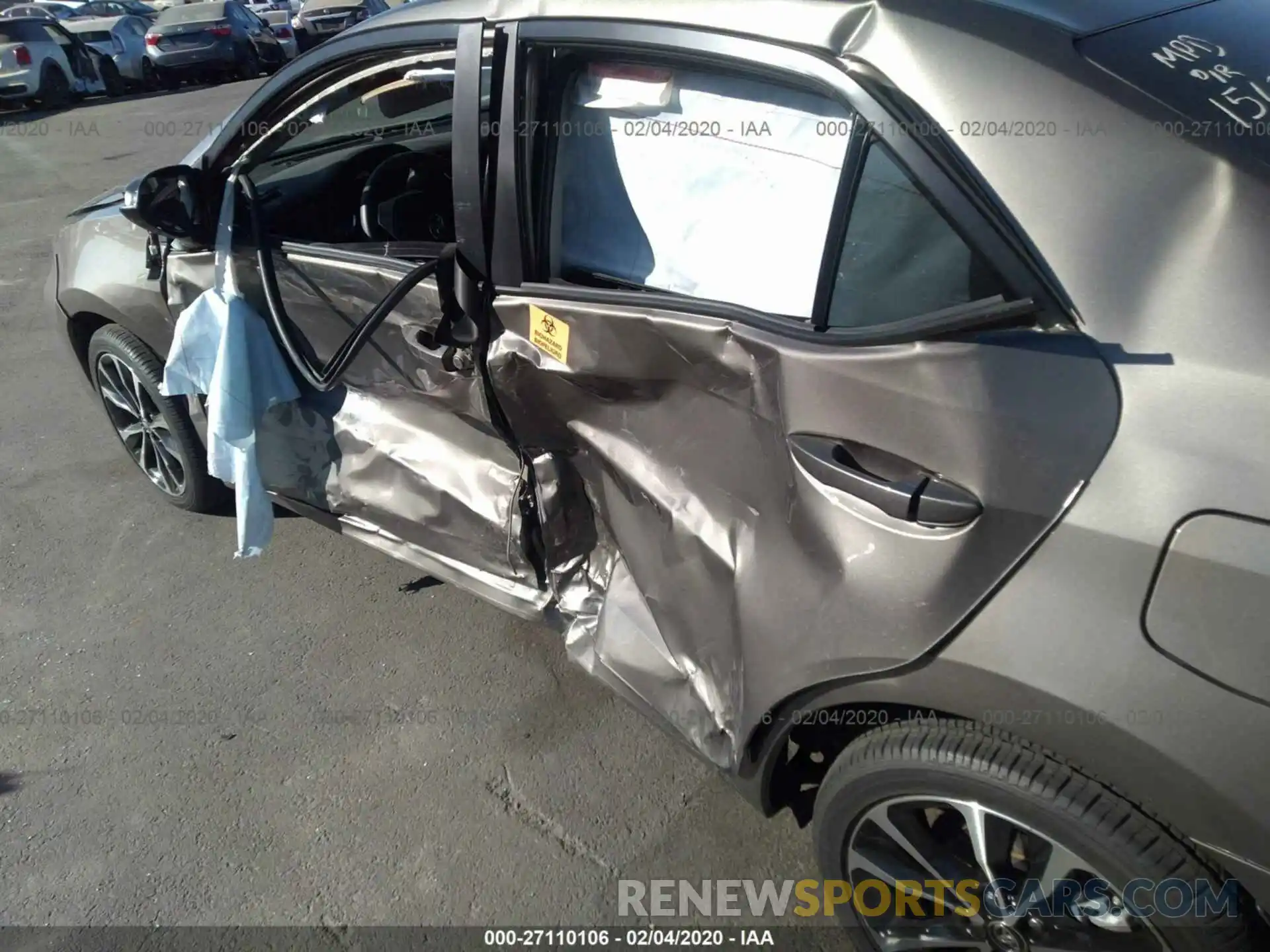 6 Photograph of a damaged car 2T1BURHE6KC162466 TOYOTA COROLLA 2019