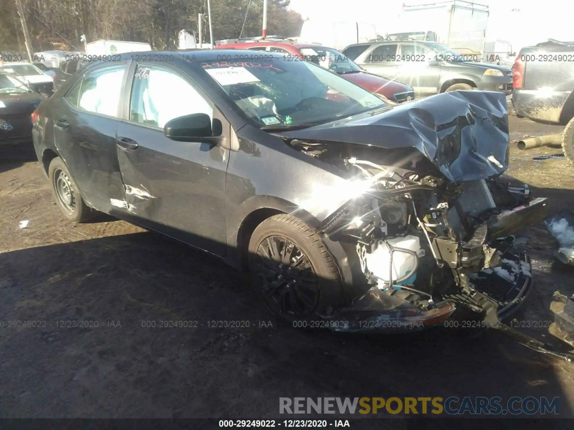 1 Photograph of a damaged car 2T1BURHE6KC162810 TOYOTA COROLLA 2019