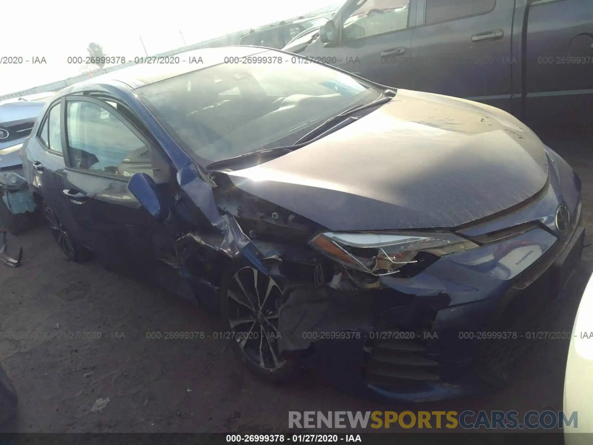 1 Photograph of a damaged car 2T1BURHE6KC163097 TOYOTA COROLLA 2019