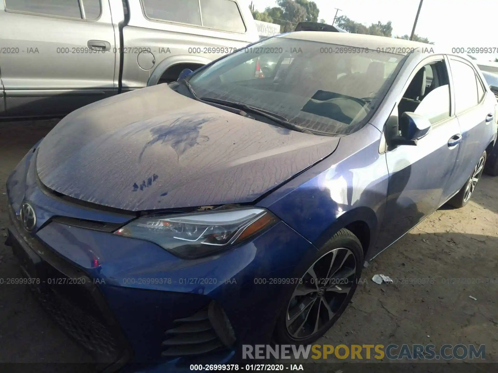 2 Photograph of a damaged car 2T1BURHE6KC163097 TOYOTA COROLLA 2019