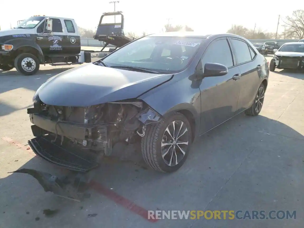 2 Photograph of a damaged car 2T1BURHE6KC163472 TOYOTA COROLLA 2019