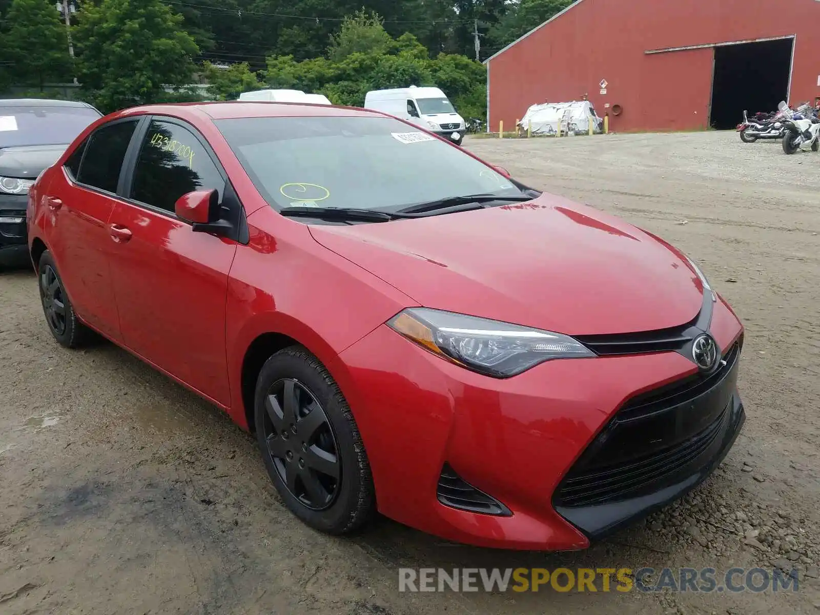 1 Photograph of a damaged car 2T1BURHE6KC163486 TOYOTA COROLLA 2019