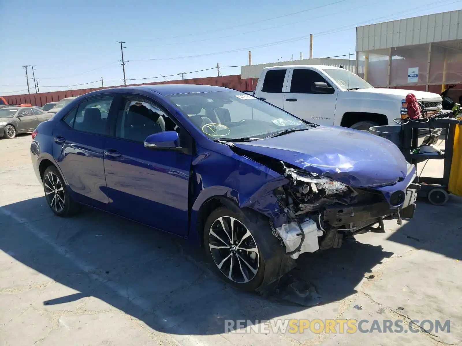 1 Photograph of a damaged car 2T1BURHE6KC163861 TOYOTA COROLLA 2019