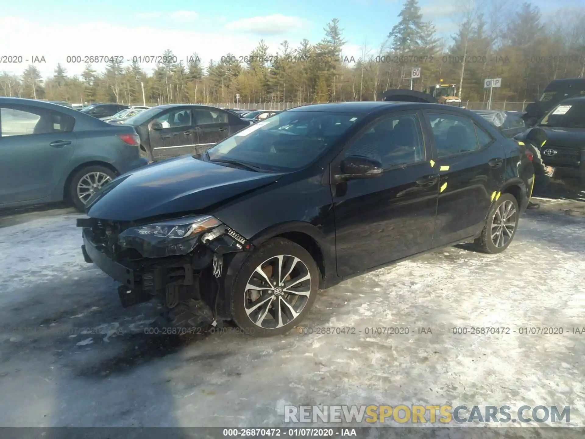 2 Photograph of a damaged car 2T1BURHE6KC164296 TOYOTA COROLLA 2019