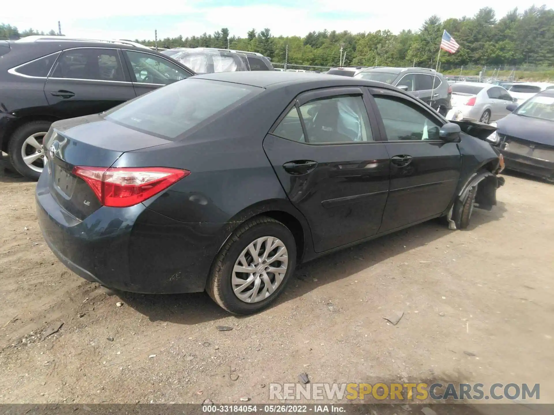 4 Photograph of a damaged car 2T1BURHE6KC164444 TOYOTA COROLLA 2019