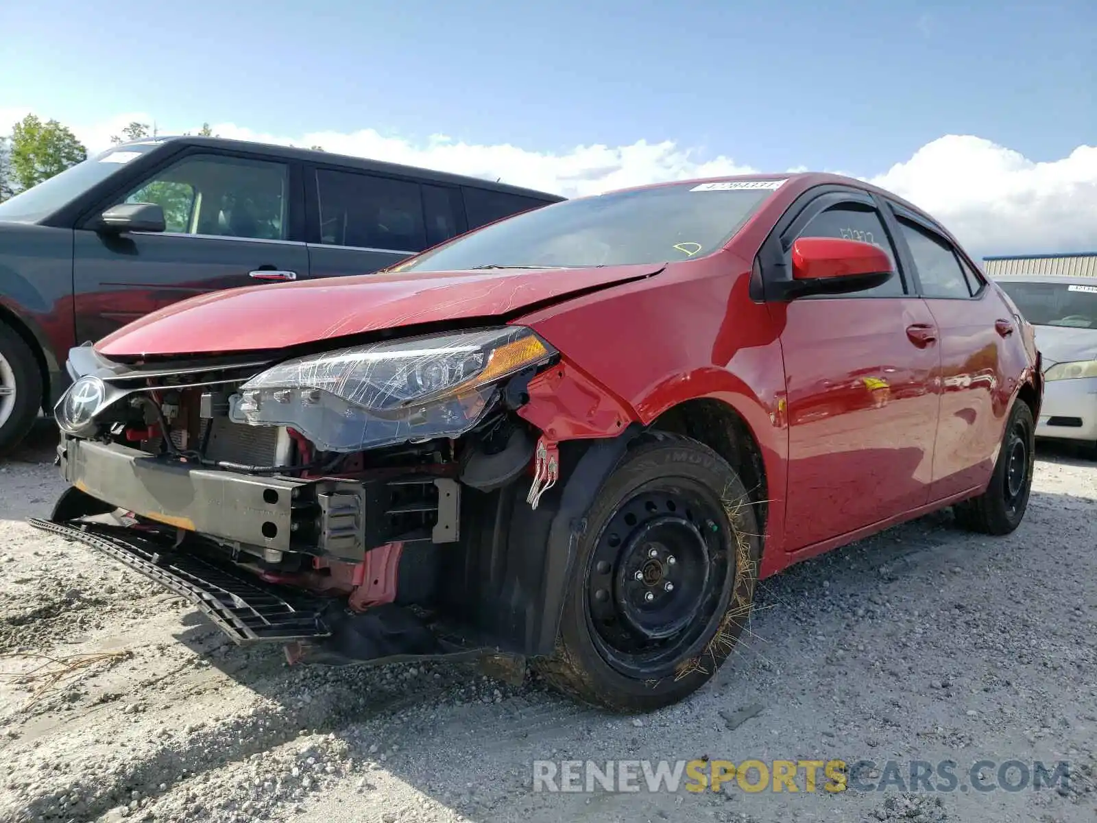 2 Photograph of a damaged car 2T1BURHE6KC164511 TOYOTA COROLLA 2019