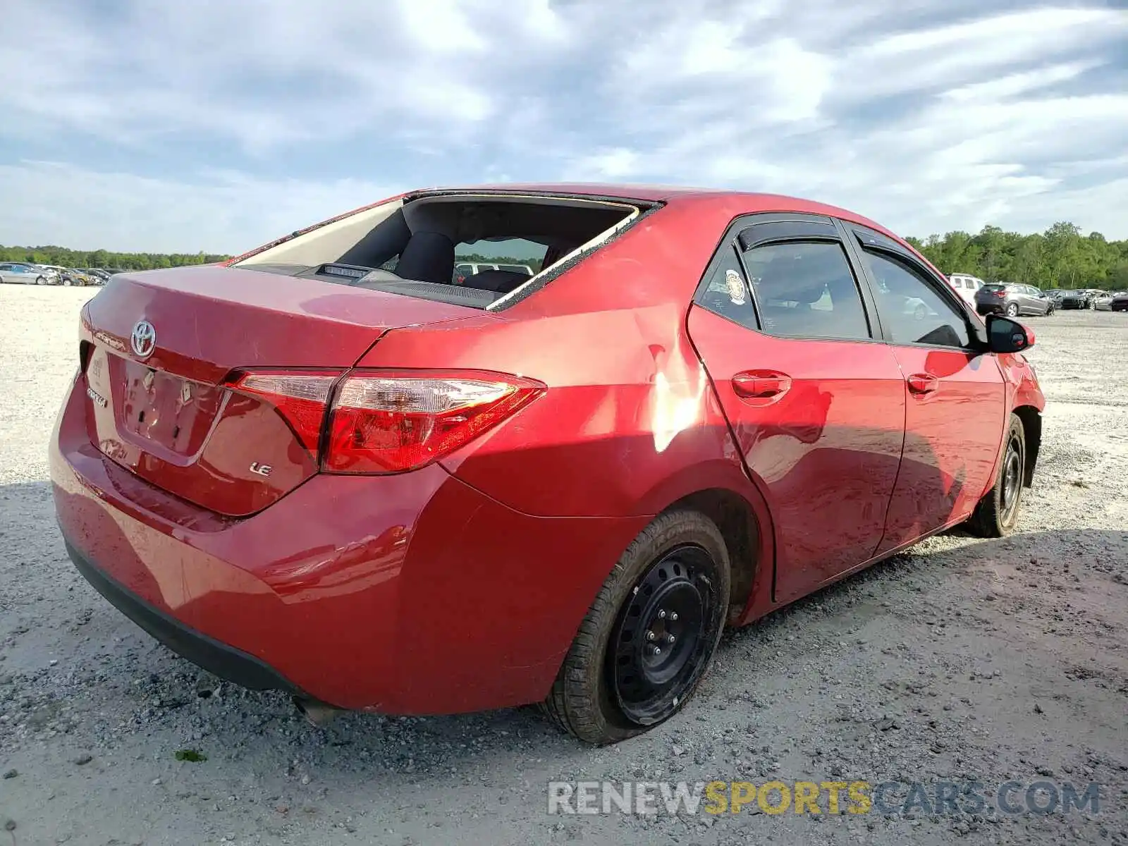 4 Photograph of a damaged car 2T1BURHE6KC164511 TOYOTA COROLLA 2019