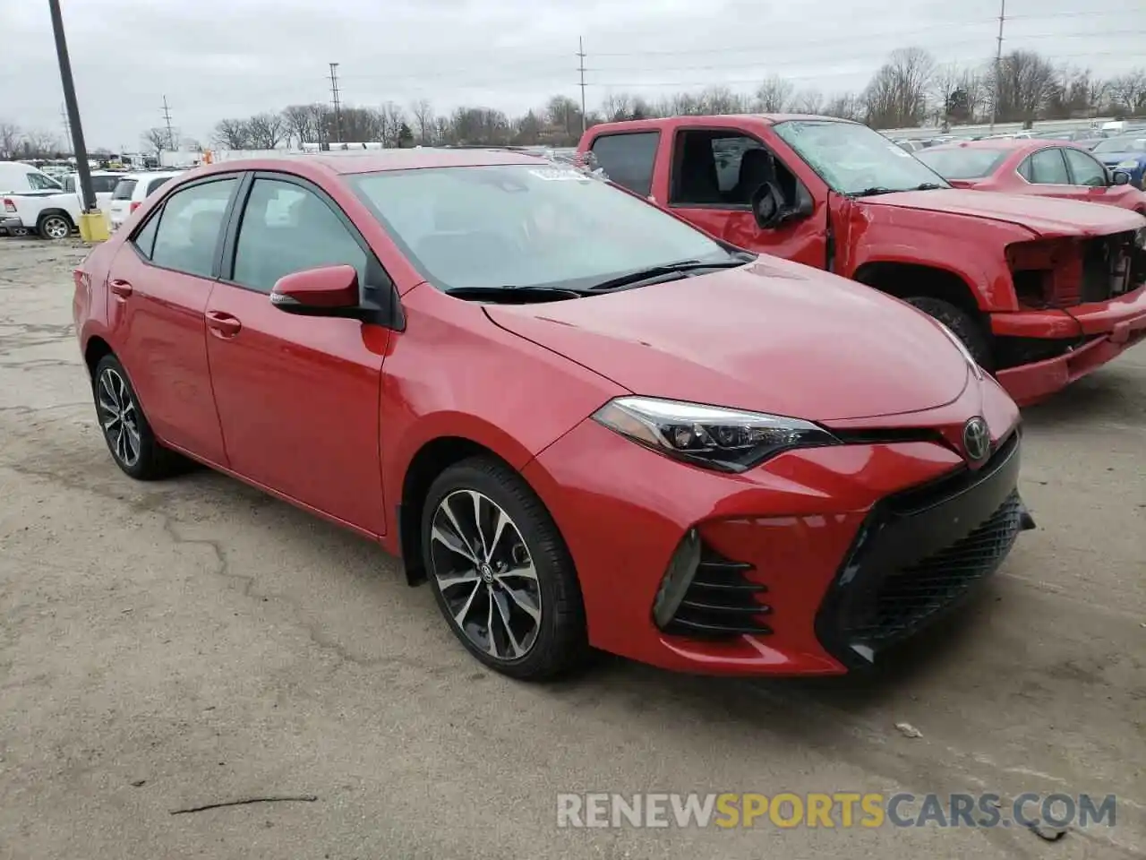 1 Photograph of a damaged car 2T1BURHE6KC165139 TOYOTA COROLLA 2019