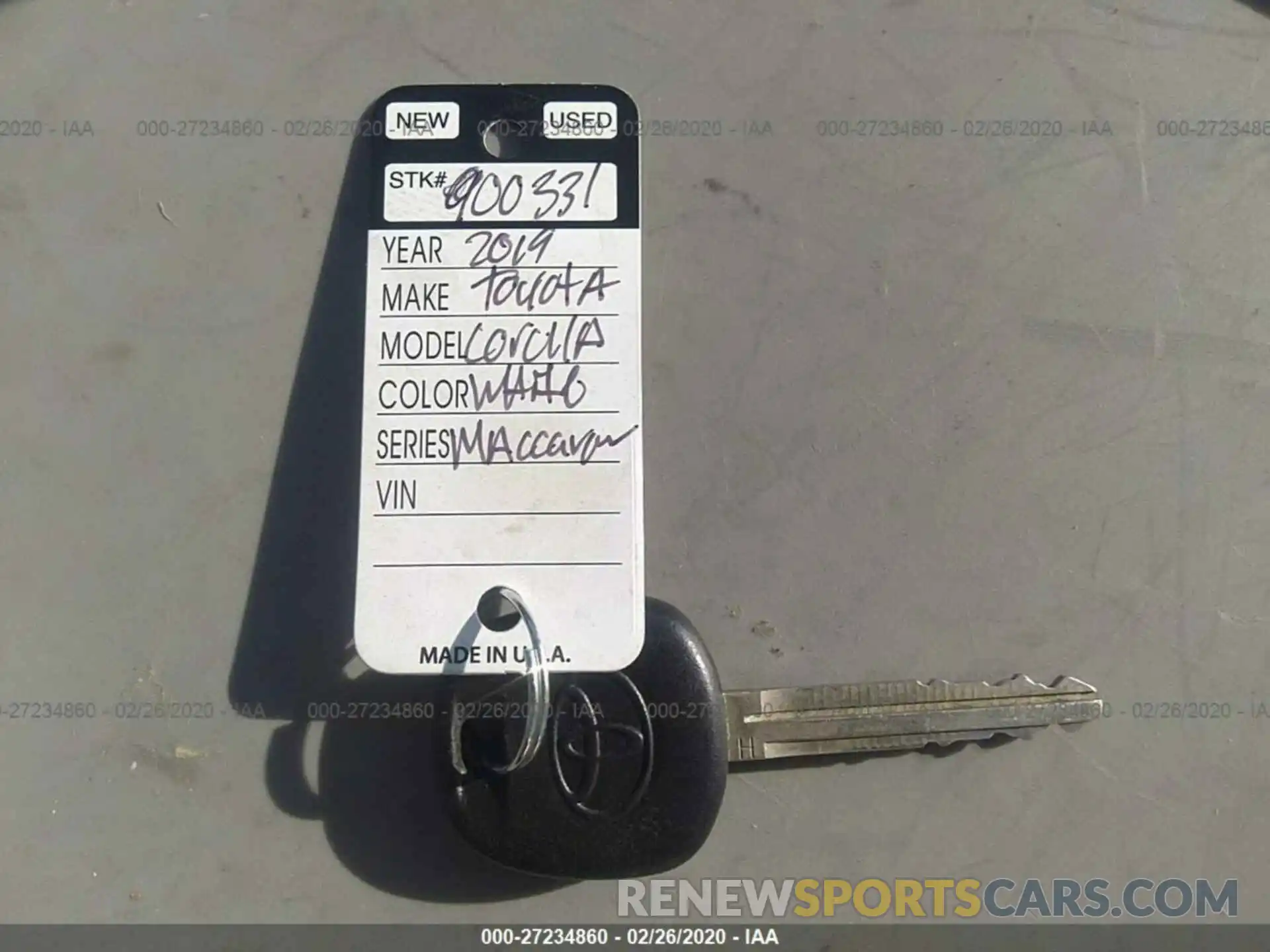 11 Photograph of a damaged car 2T1BURHE6KC165352 TOYOTA COROLLA 2019