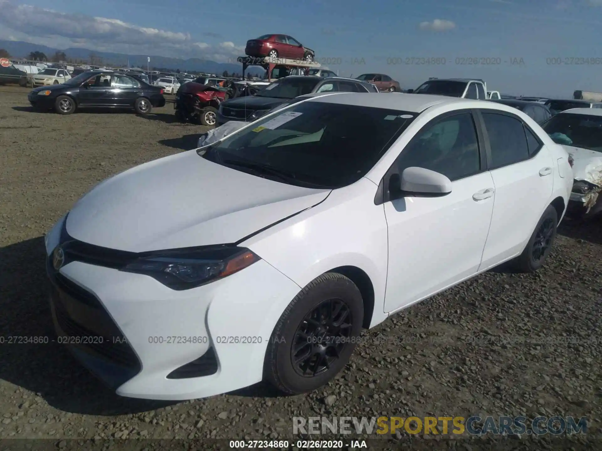 2 Photograph of a damaged car 2T1BURHE6KC165352 TOYOTA COROLLA 2019