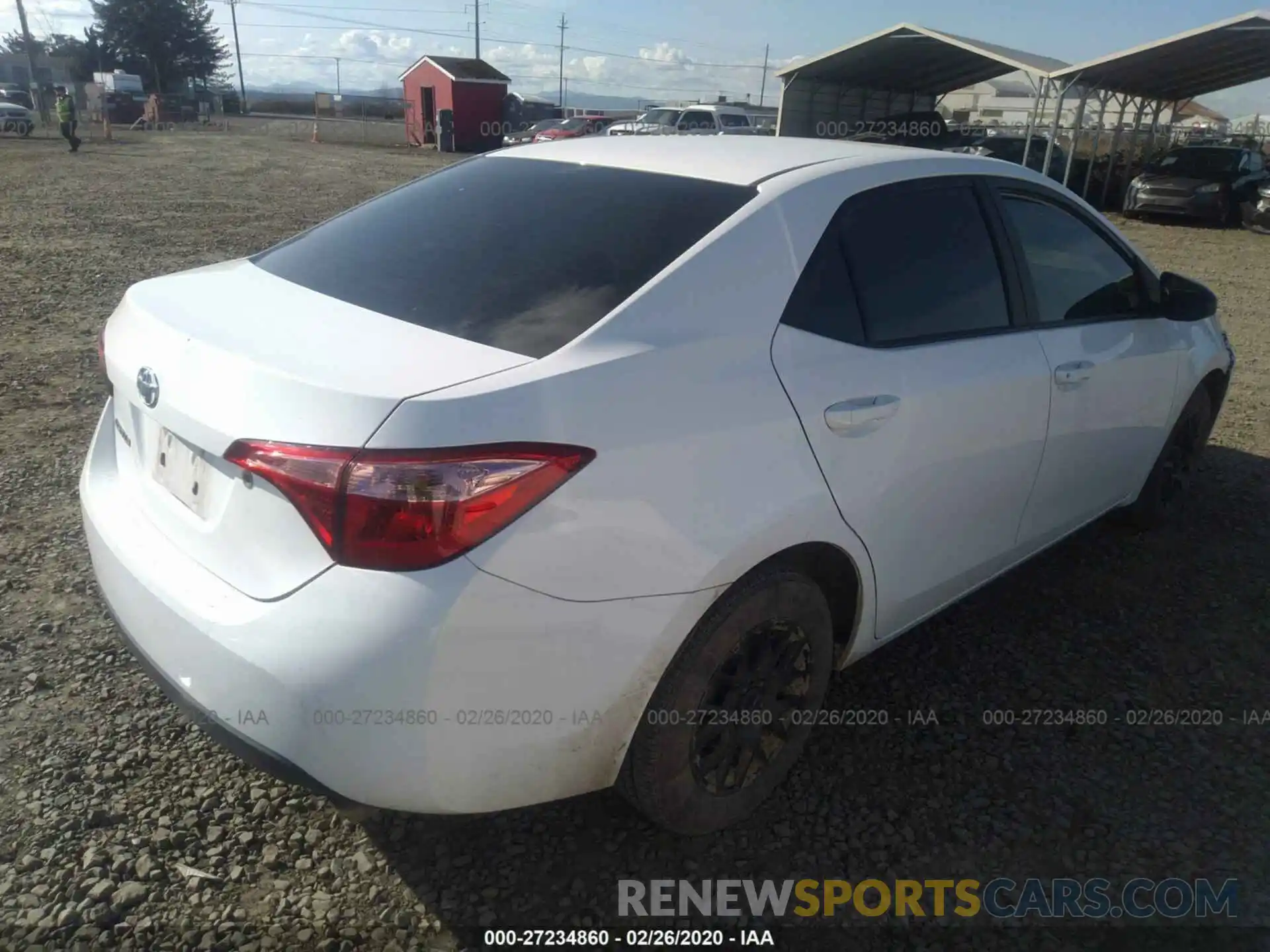 4 Photograph of a damaged car 2T1BURHE6KC165352 TOYOTA COROLLA 2019