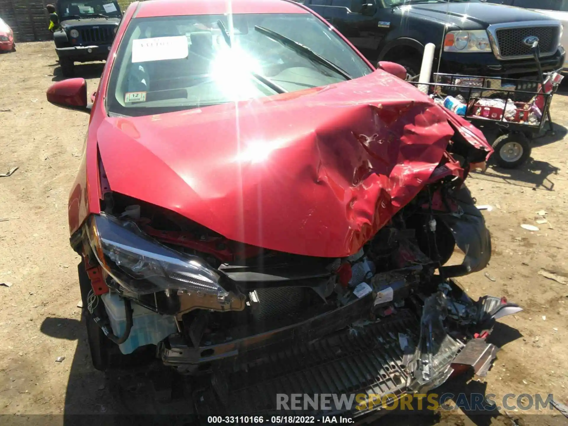 6 Photograph of a damaged car 2T1BURHE6KC165822 TOYOTA COROLLA 2019