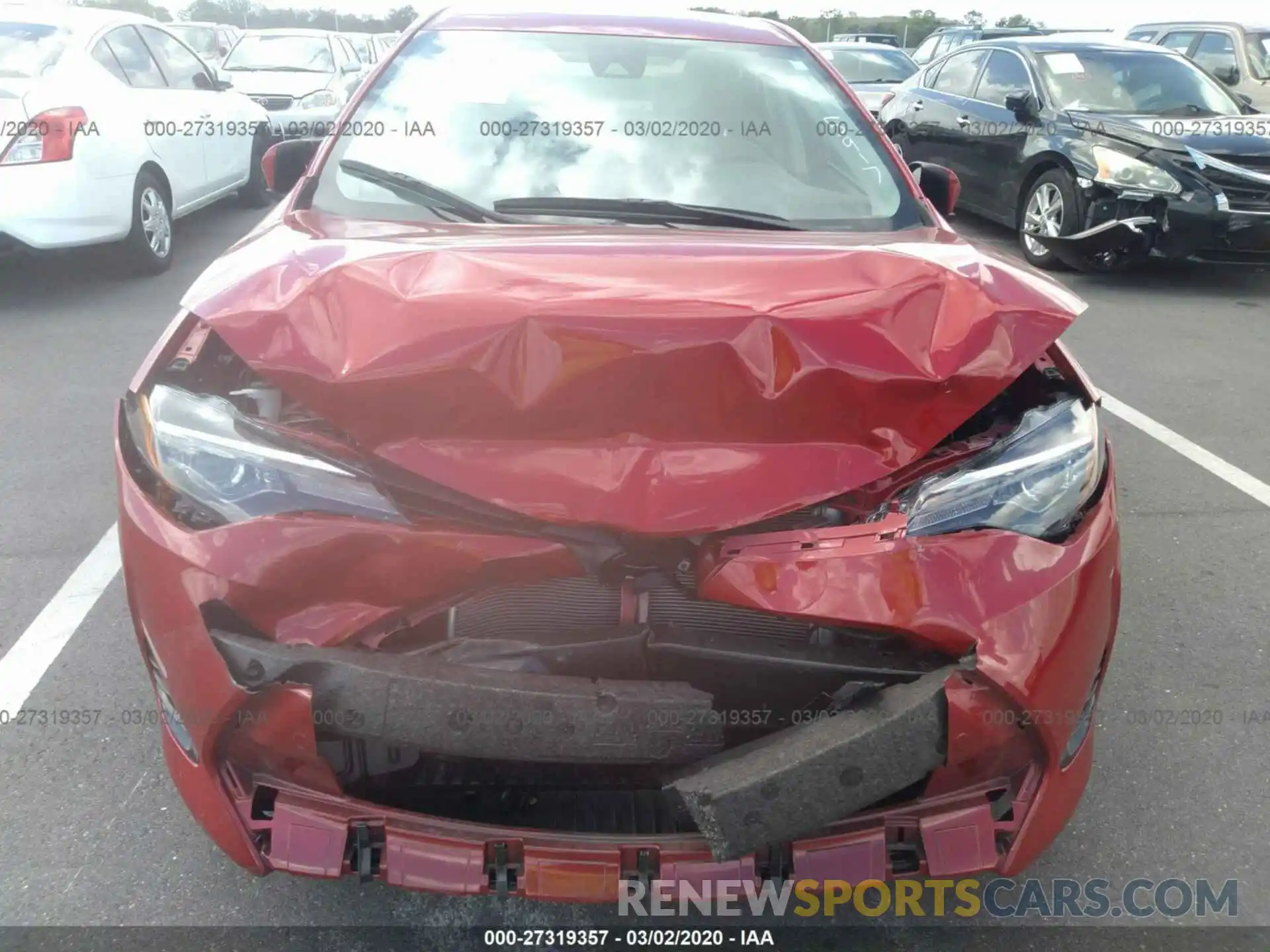 6 Photograph of a damaged car 2T1BURHE6KC165917 TOYOTA COROLLA 2019