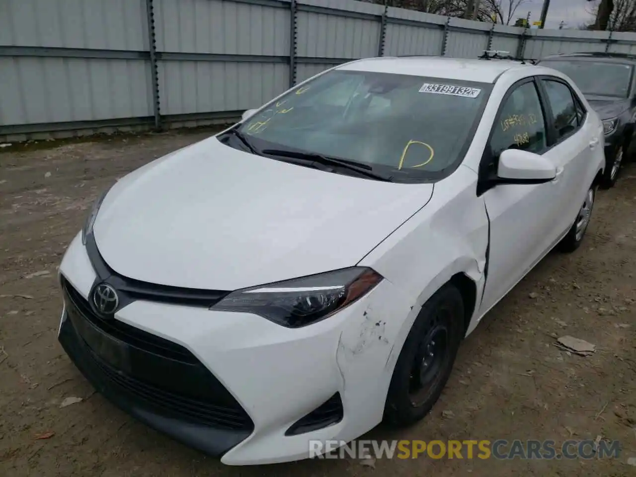 2 Photograph of a damaged car 2T1BURHE6KC167652 TOYOTA COROLLA 2019