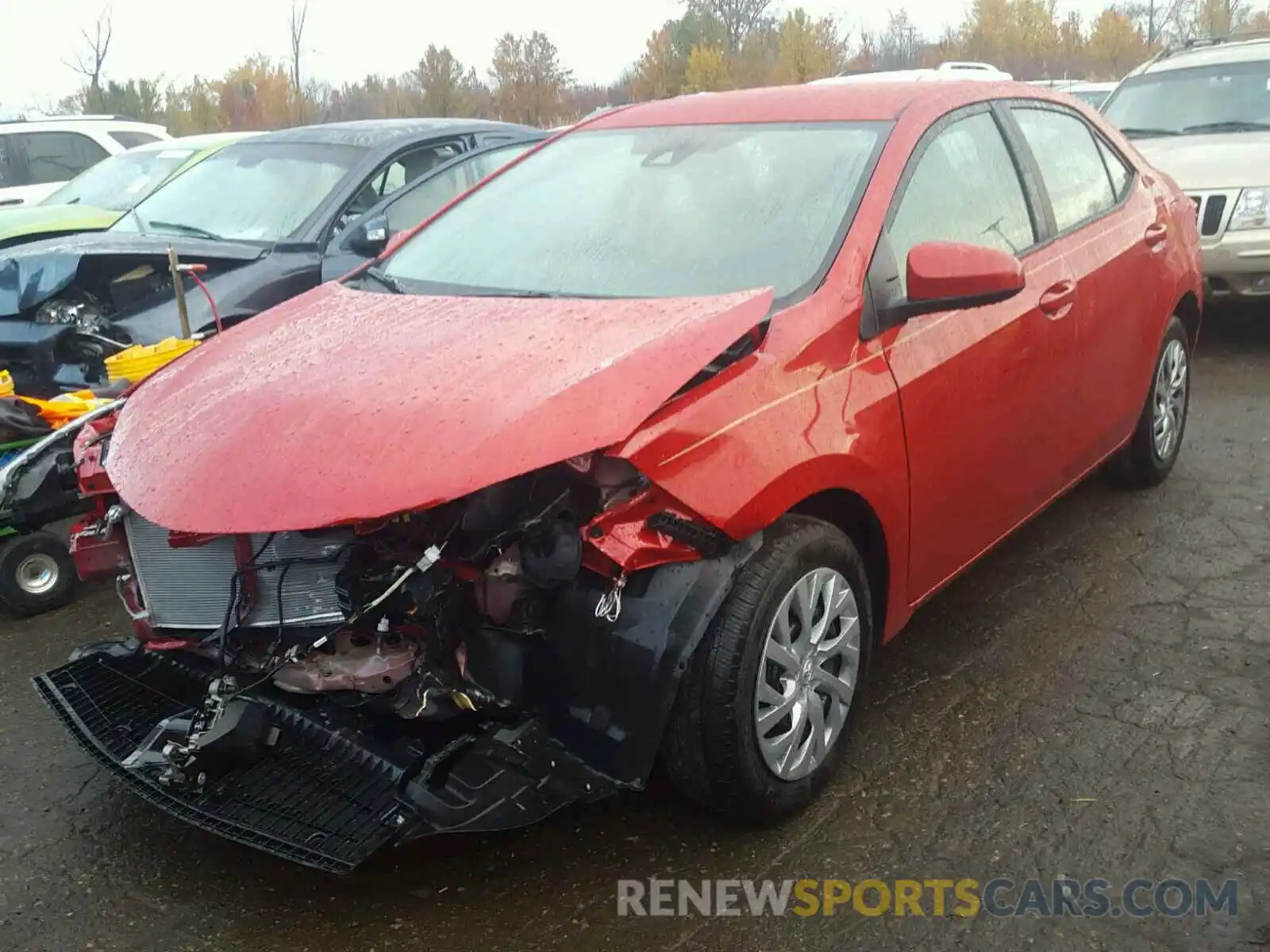 2 Photograph of a damaged car 2T1BURHE6KC168543 TOYOTA COROLLA 2019