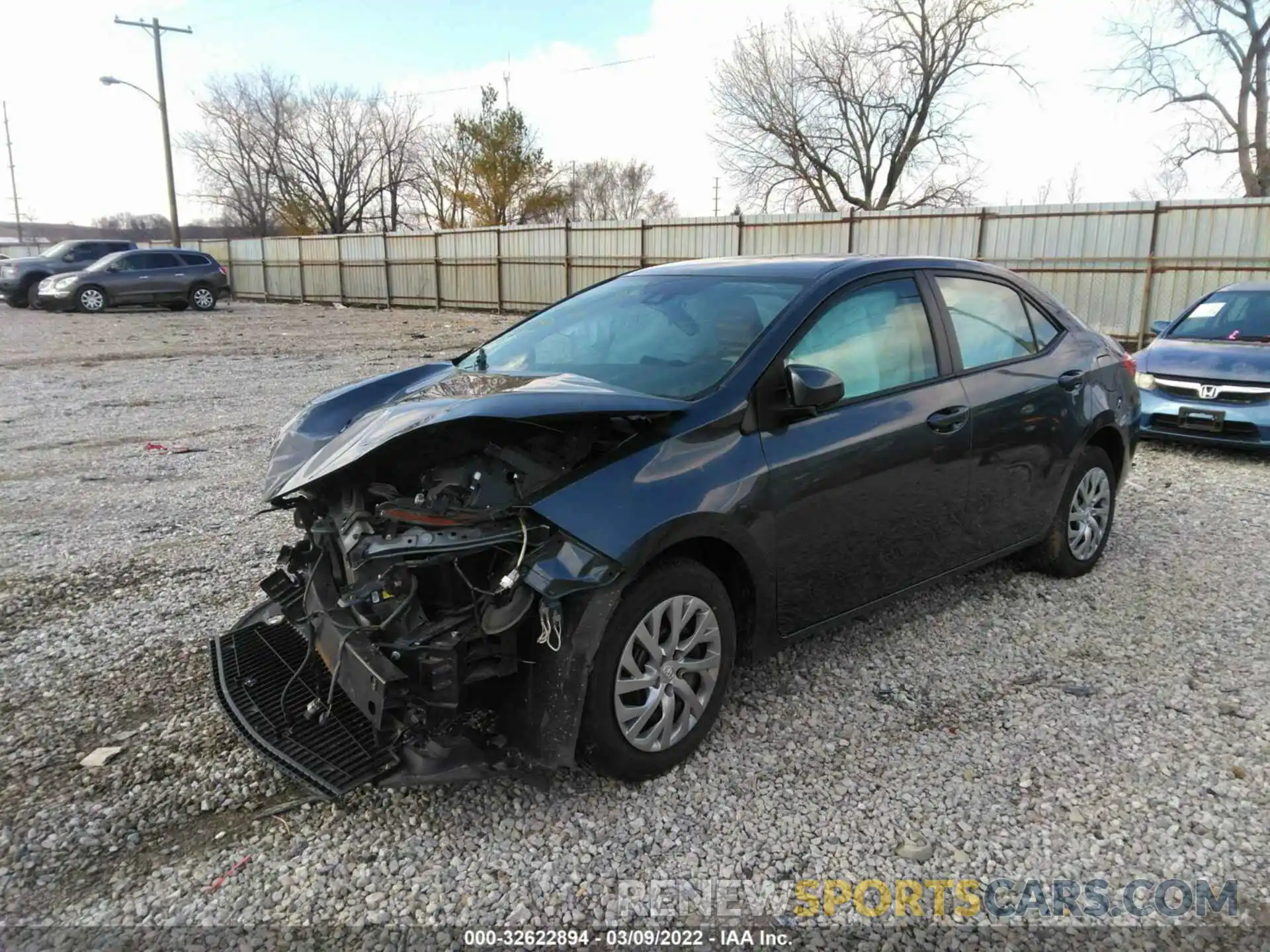 2 Photograph of a damaged car 2T1BURHE6KC169207 TOYOTA COROLLA 2019