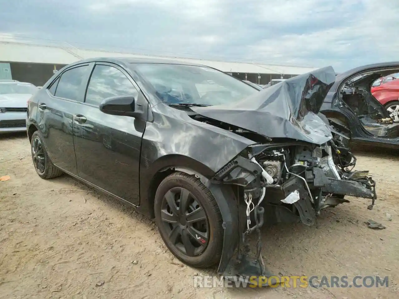 1 Photograph of a damaged car 2T1BURHE6KC169563 TOYOTA COROLLA 2019