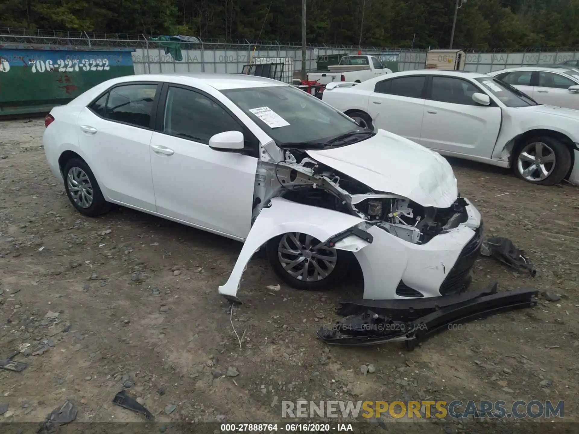 1 Photograph of a damaged car 2T1BURHE6KC171328 TOYOTA COROLLA 2019