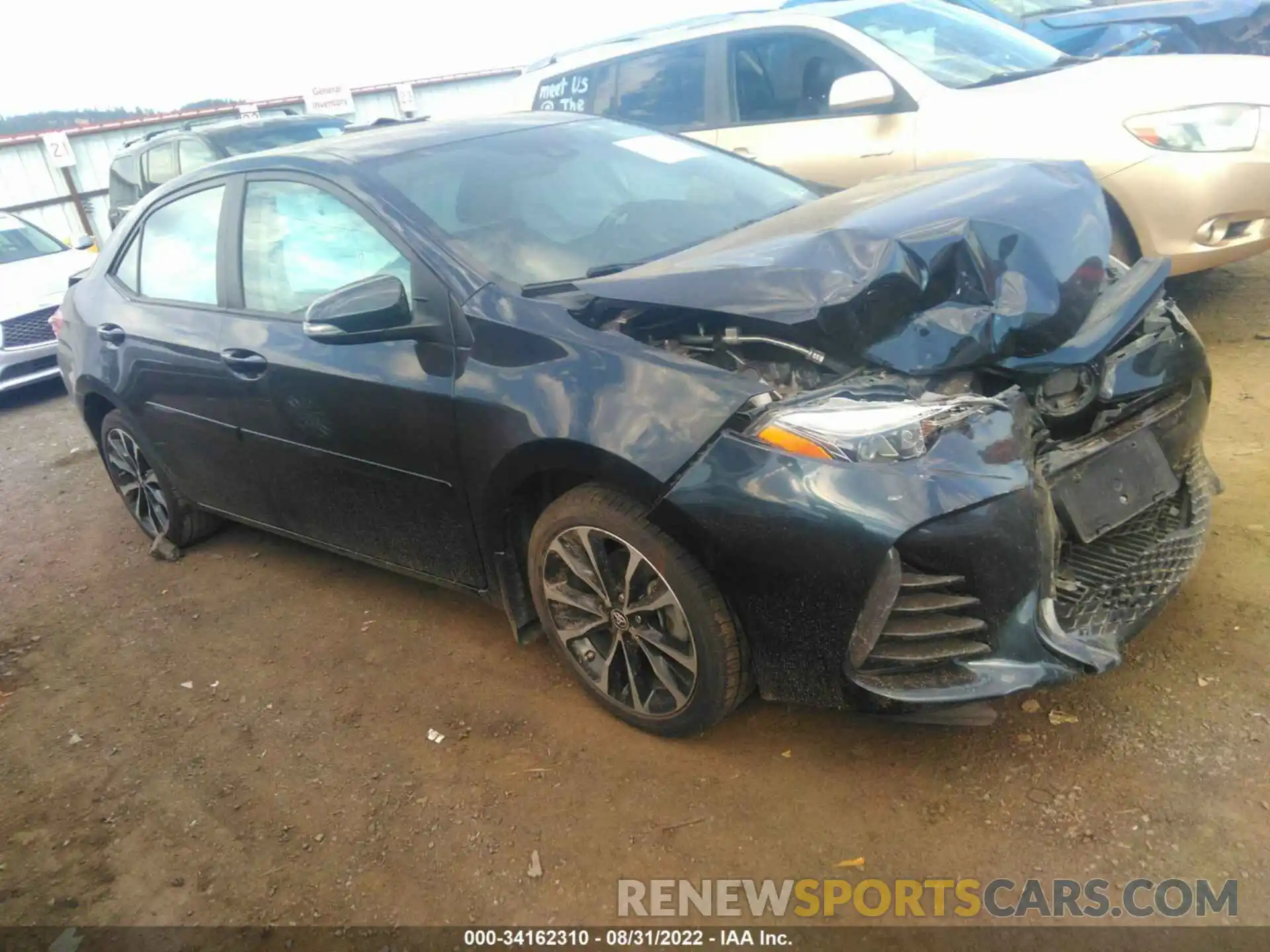 1 Photograph of a damaged car 2T1BURHE6KC171491 TOYOTA COROLLA 2019