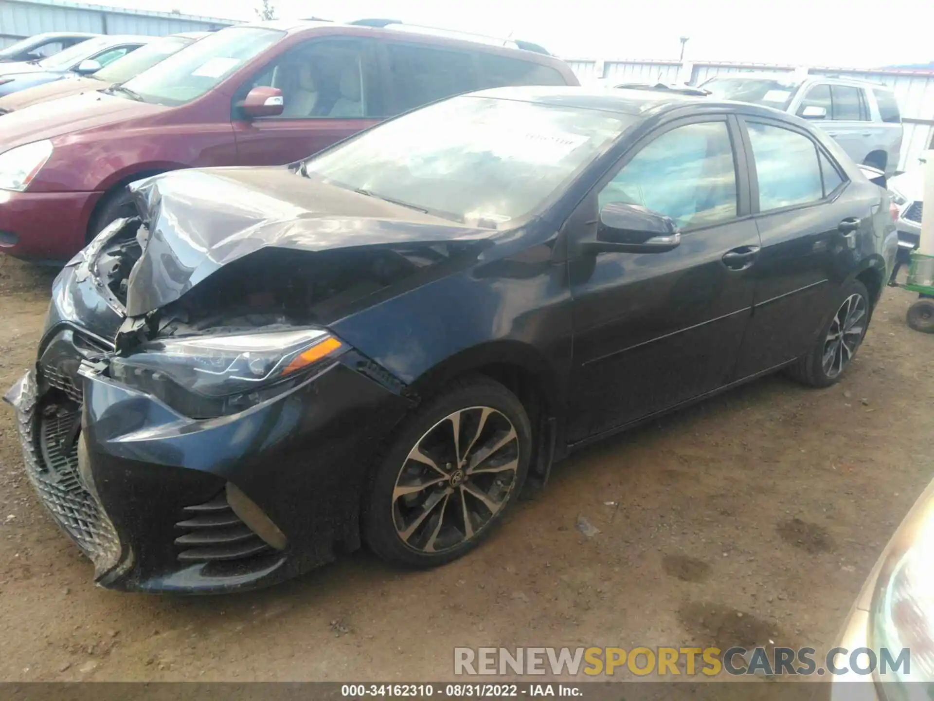 2 Photograph of a damaged car 2T1BURHE6KC171491 TOYOTA COROLLA 2019