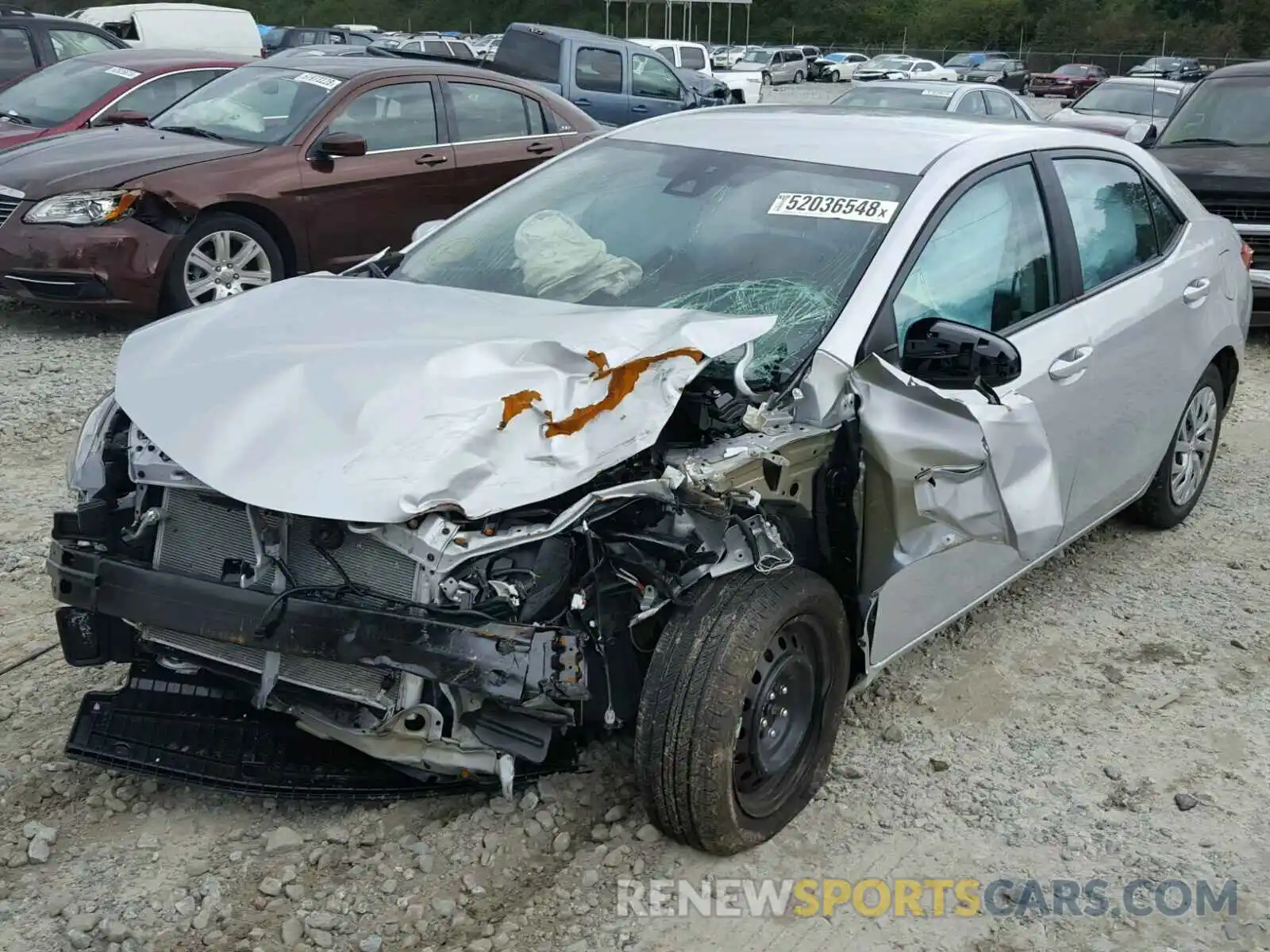 2 Photograph of a damaged car 2T1BURHE6KC172060 TOYOTA COROLLA 2019