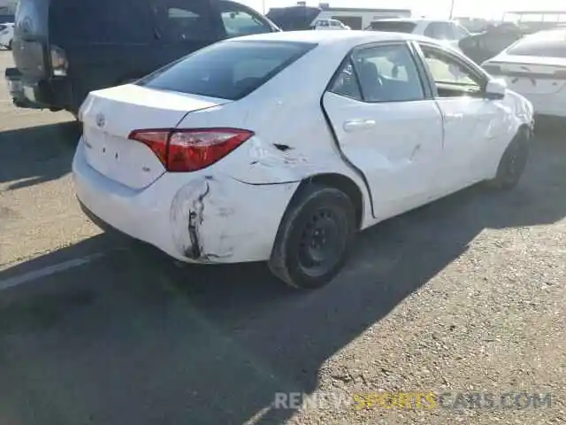 4 Photograph of a damaged car 2T1BURHE6KC172317 TOYOTA COROLLA 2019