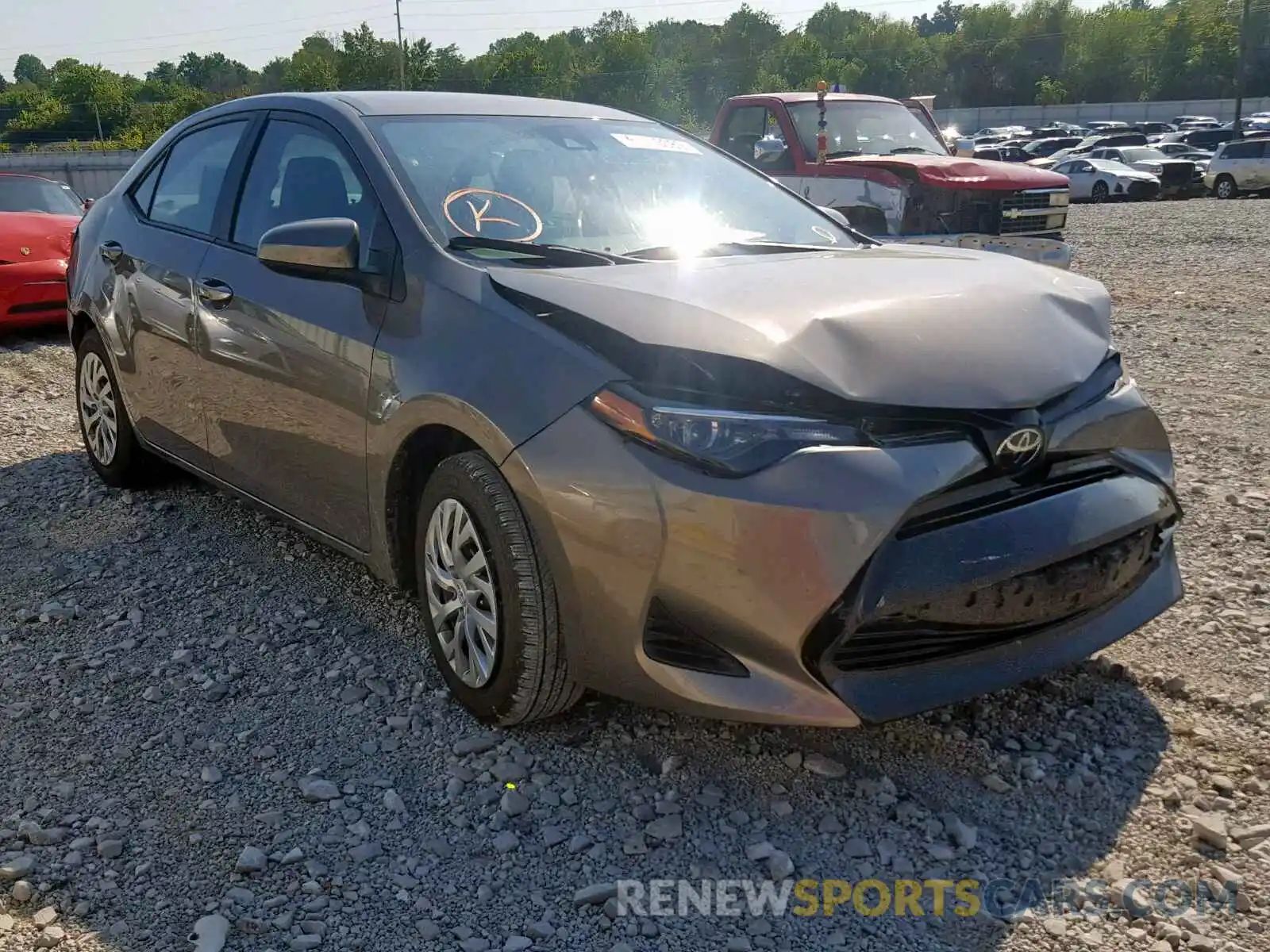 1 Photograph of a damaged car 2T1BURHE6KC173127 TOYOTA COROLLA 2019