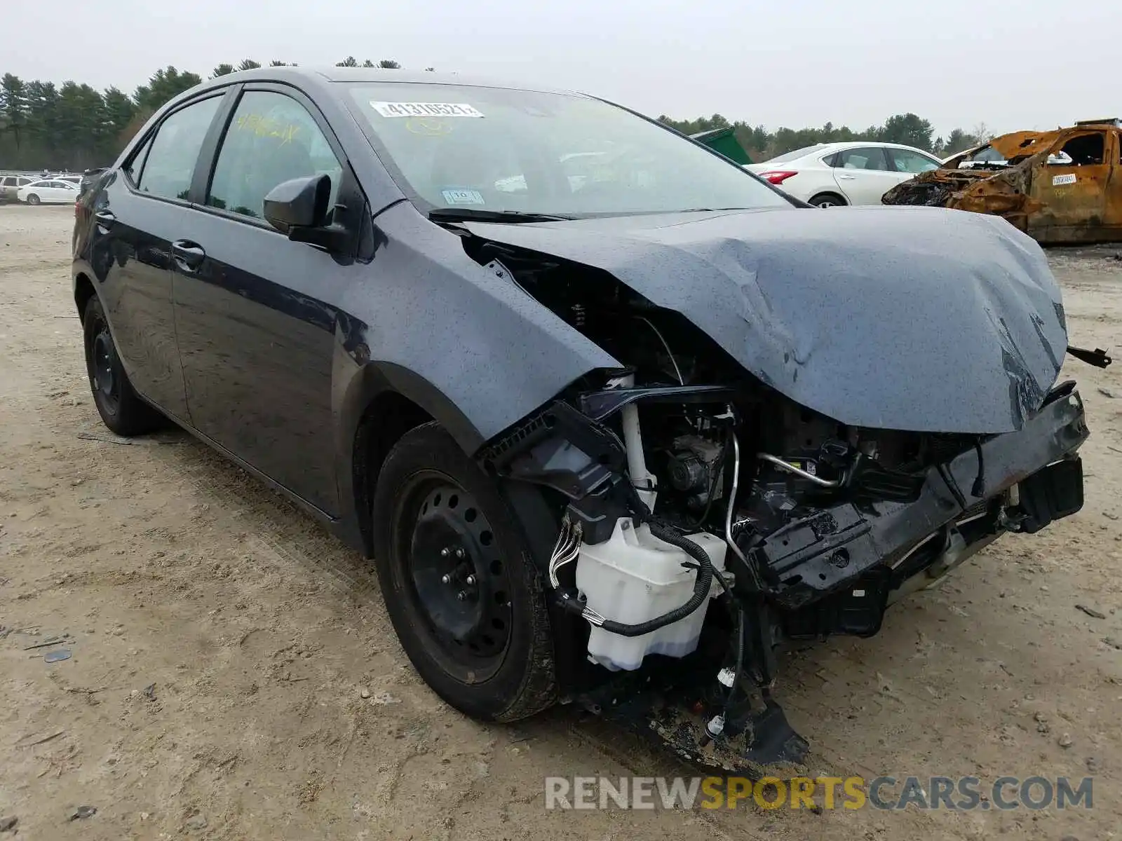 1 Photograph of a damaged car 2T1BURHE6KC173290 TOYOTA COROLLA 2019