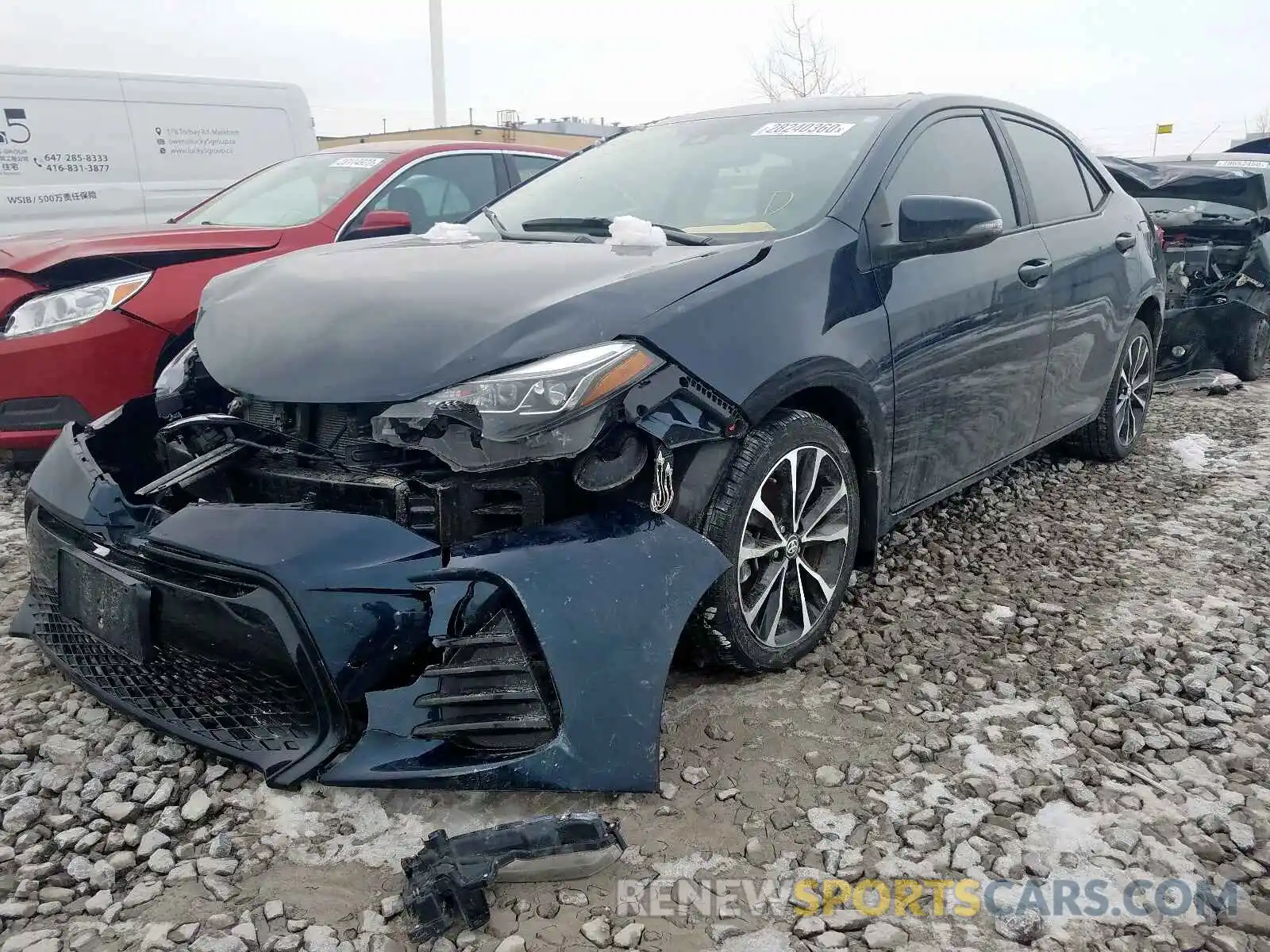 2 Photograph of a damaged car 2T1BURHE6KC173757 TOYOTA COROLLA 2019