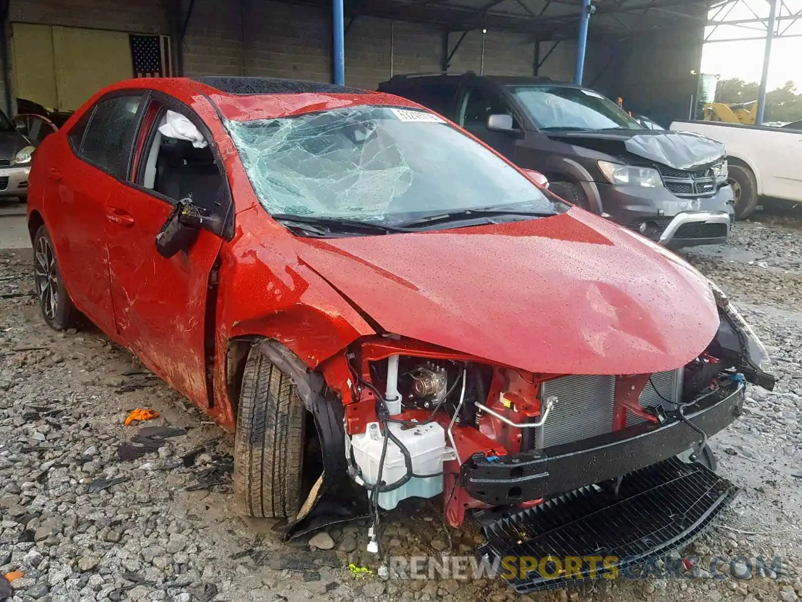 1 Photograph of a damaged car 2T1BURHE6KC174035 TOYOTA COROLLA 2019