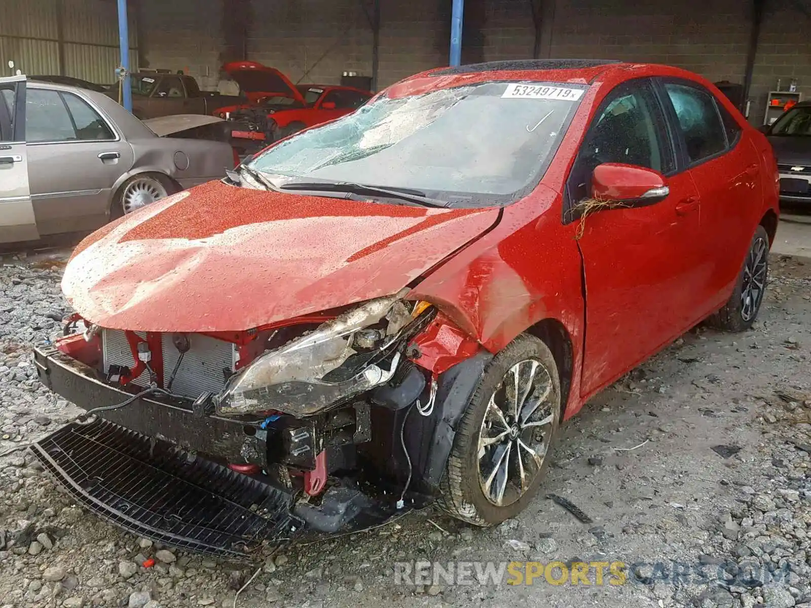 2 Photograph of a damaged car 2T1BURHE6KC174035 TOYOTA COROLLA 2019