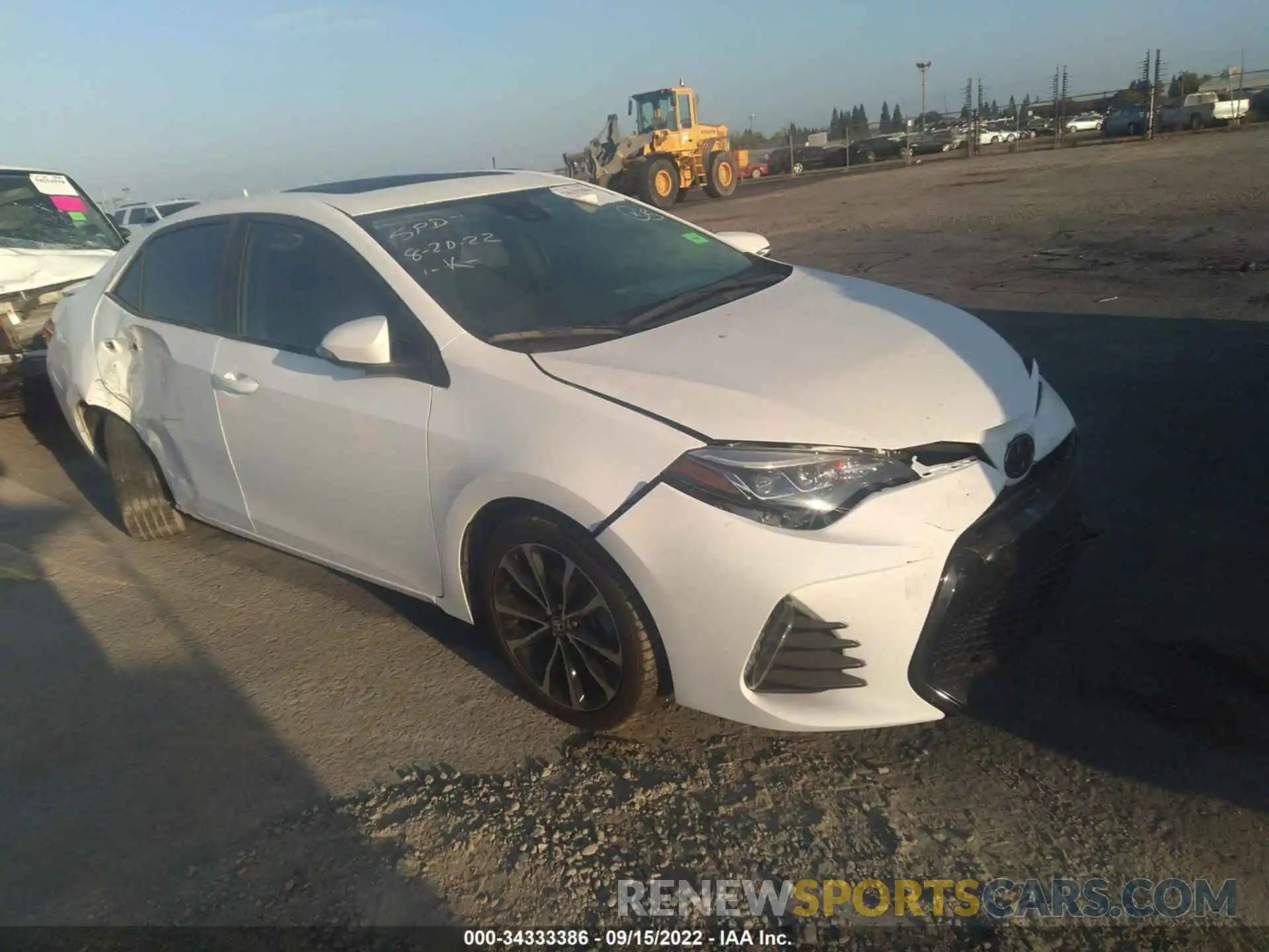 1 Photograph of a damaged car 2T1BURHE6KC174830 TOYOTA COROLLA 2019