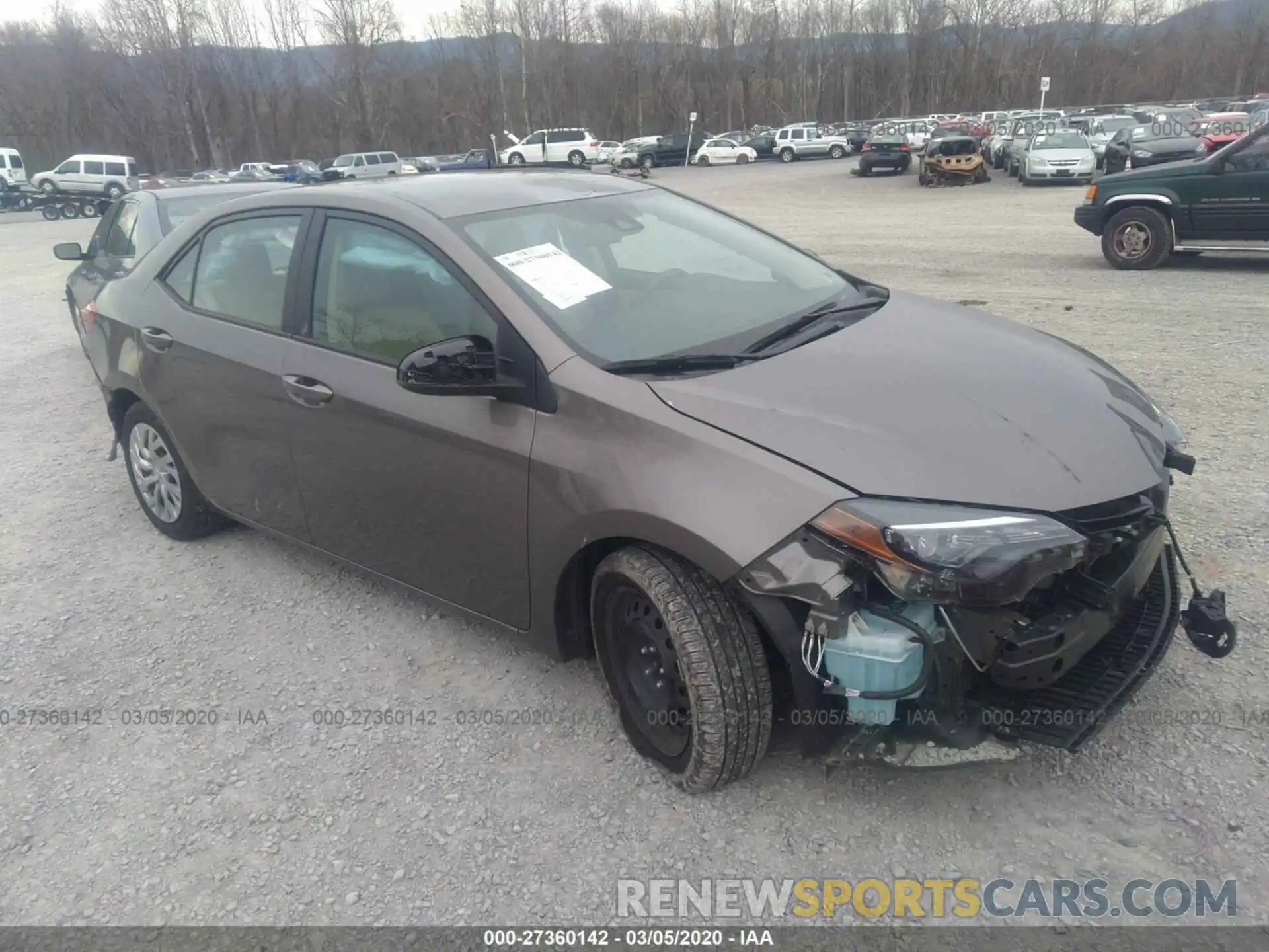 1 Photograph of a damaged car 2T1BURHE6KC175329 TOYOTA COROLLA 2019