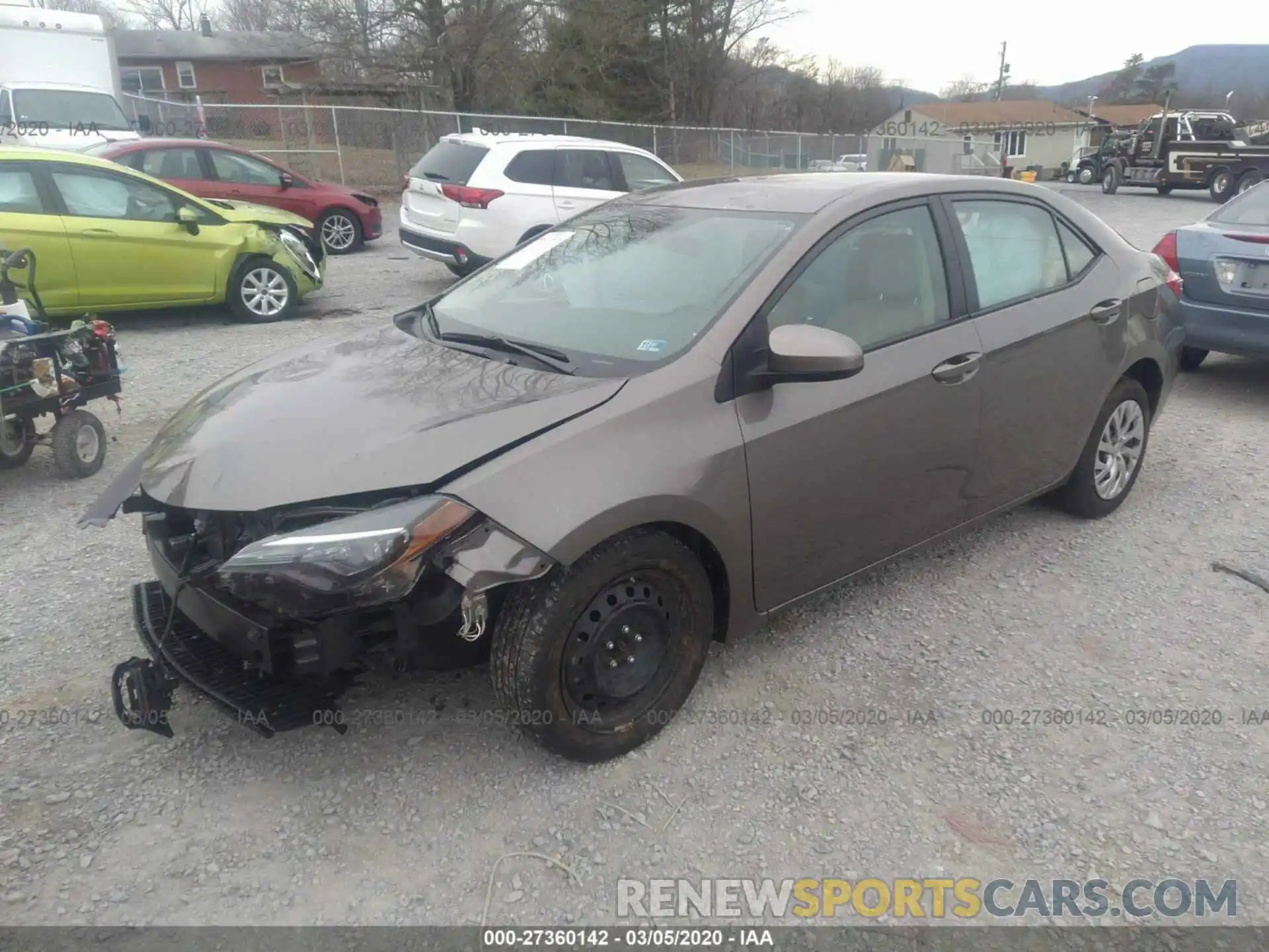 2 Photograph of a damaged car 2T1BURHE6KC175329 TOYOTA COROLLA 2019