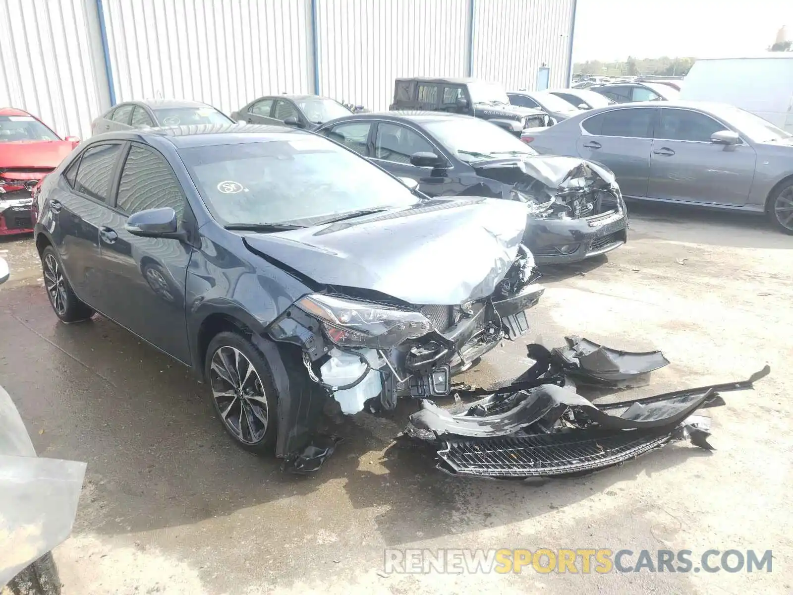 1 Photograph of a damaged car 2T1BURHE6KC175363 TOYOTA COROLLA 2019