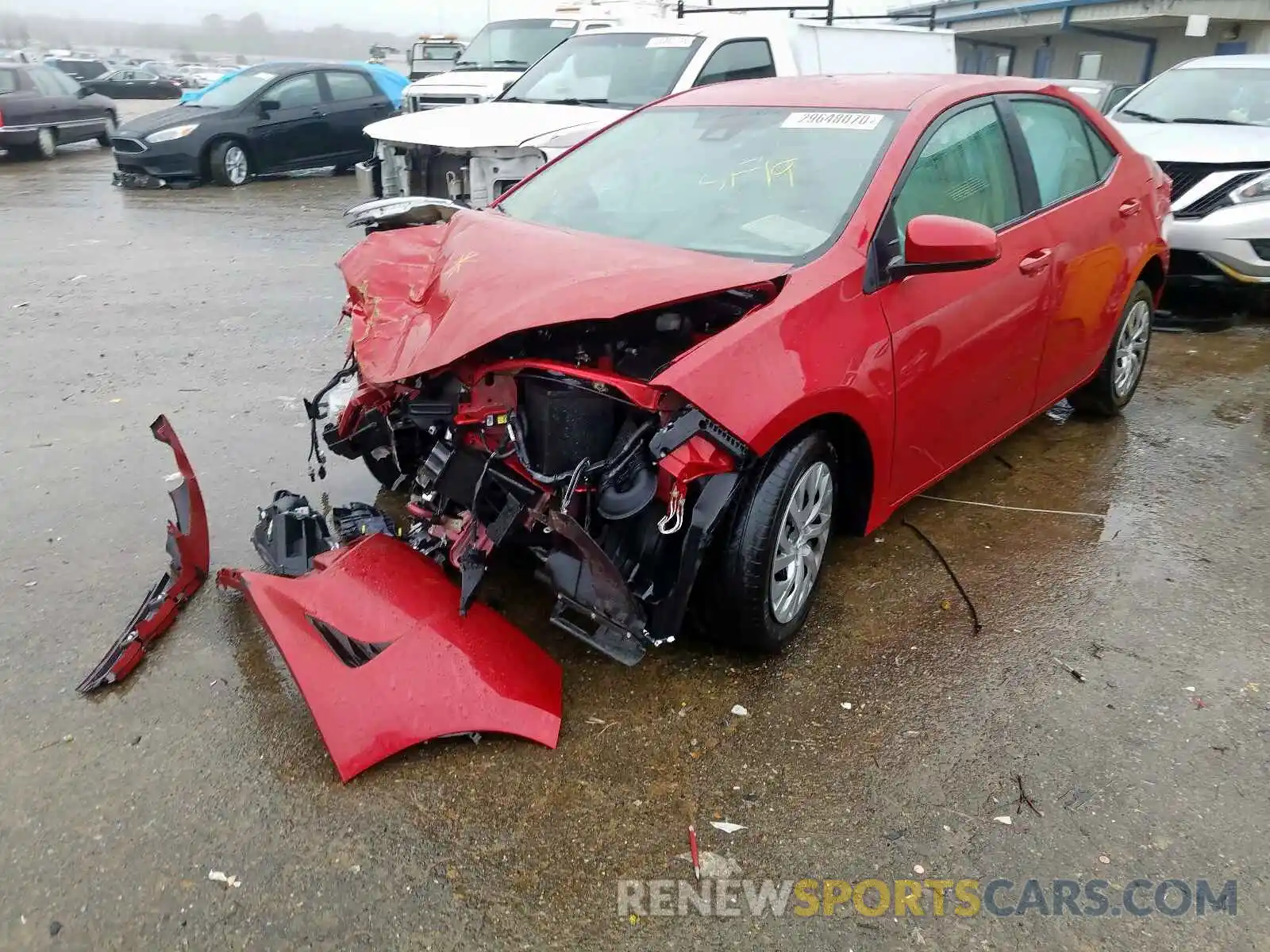 2 Photograph of a damaged car 2T1BURHE6KC175878 TOYOTA COROLLA 2019