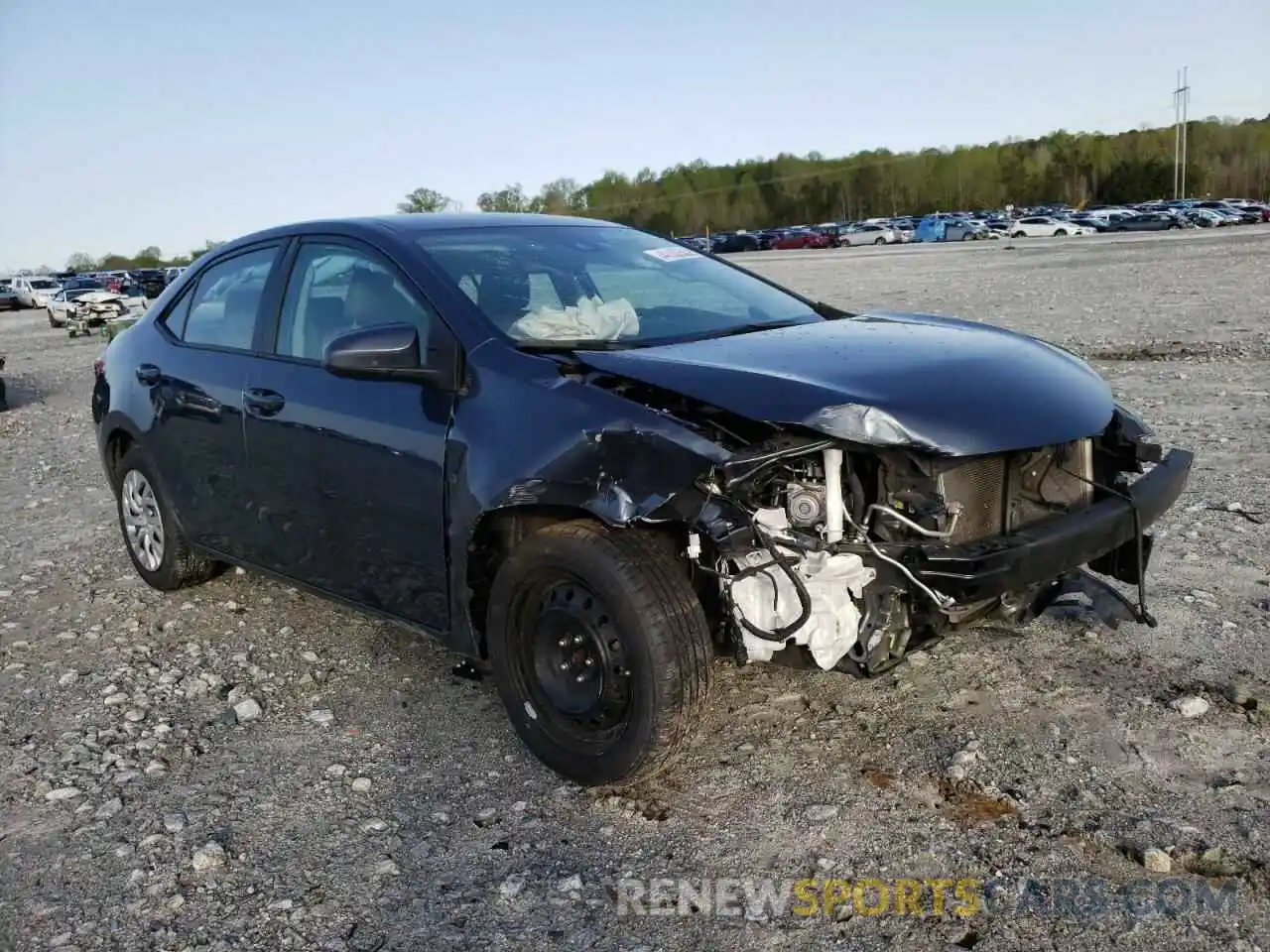 1 Photograph of a damaged car 2T1BURHE6KC176495 TOYOTA COROLLA 2019