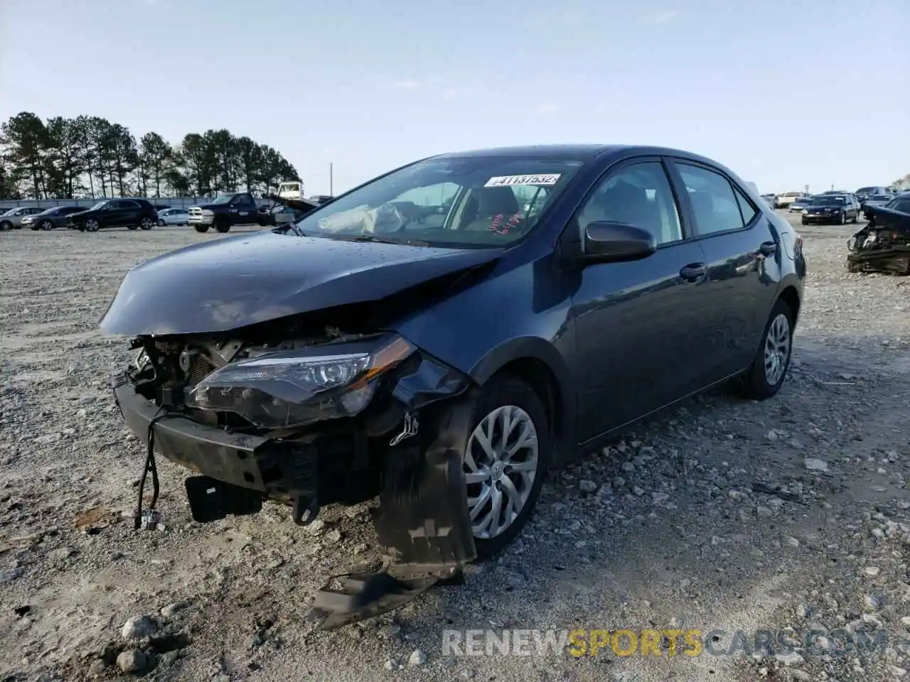 2 Photograph of a damaged car 2T1BURHE6KC176495 TOYOTA COROLLA 2019